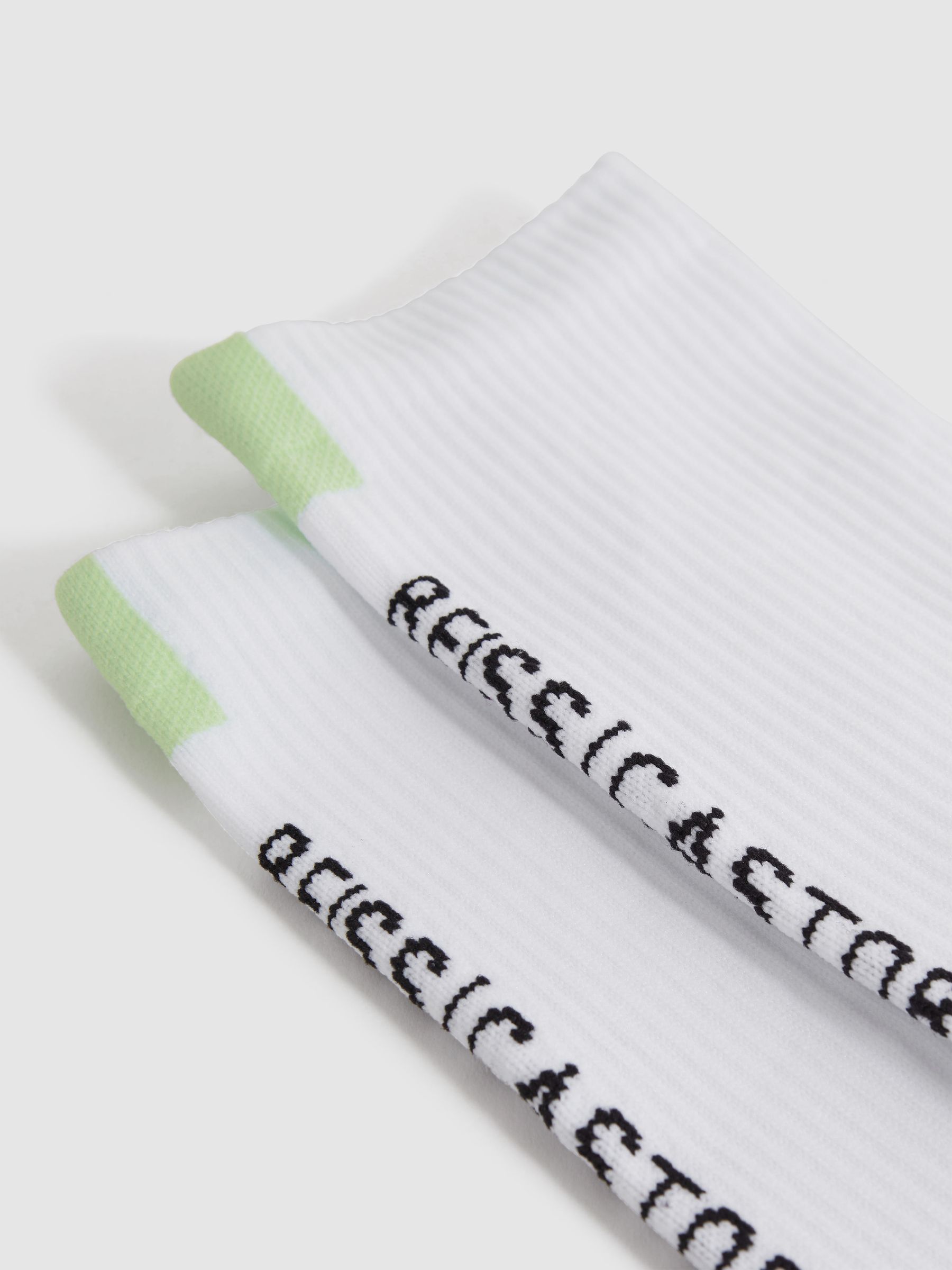 Castore Ribbed Crew Cut Socks in White - Image 2 of 3