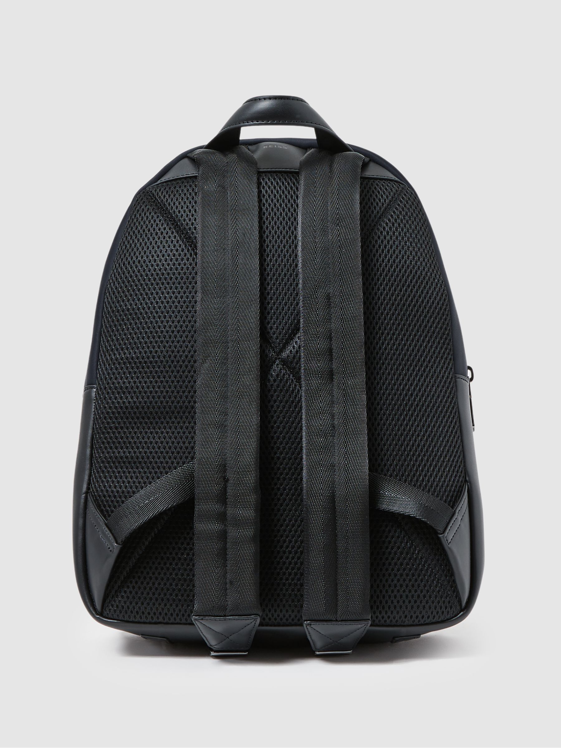 Drew Dark Navy Neoprene Zipped Backpack - Image 4 of 5