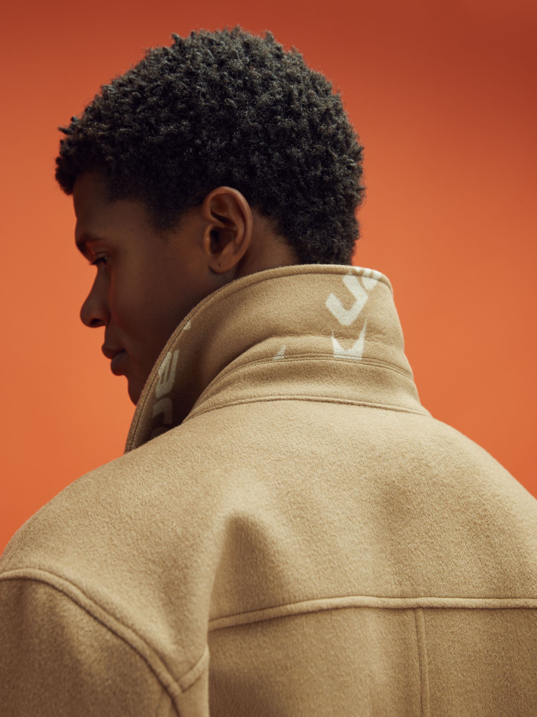 McLaren F1 Wool Blend Twin Pocket Overshirt in Camel - Image 4 of 8