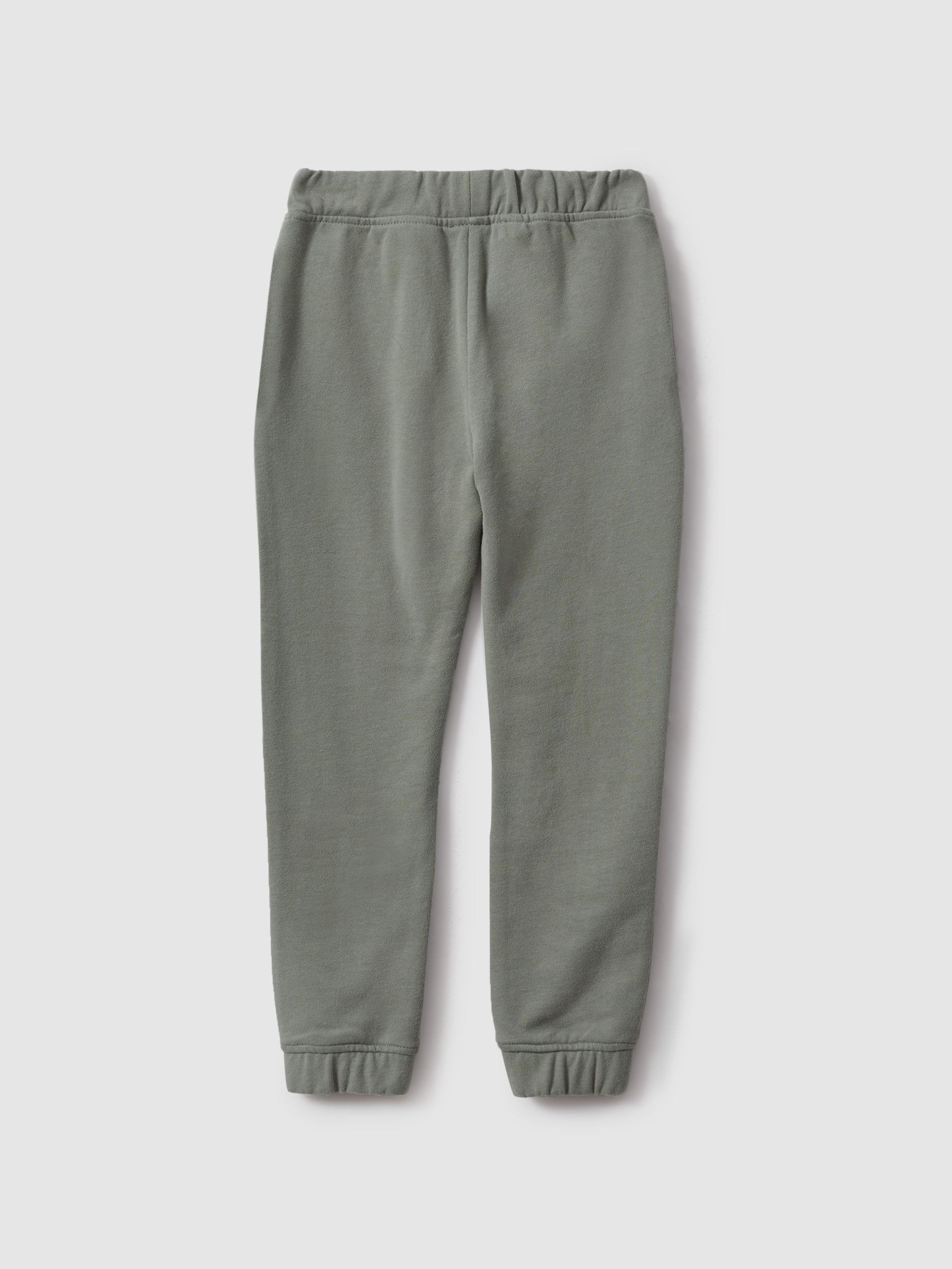 3-9 yrs Cotton Elasticated Waist Motif Joggers in Pistachio - Image 2 of 3