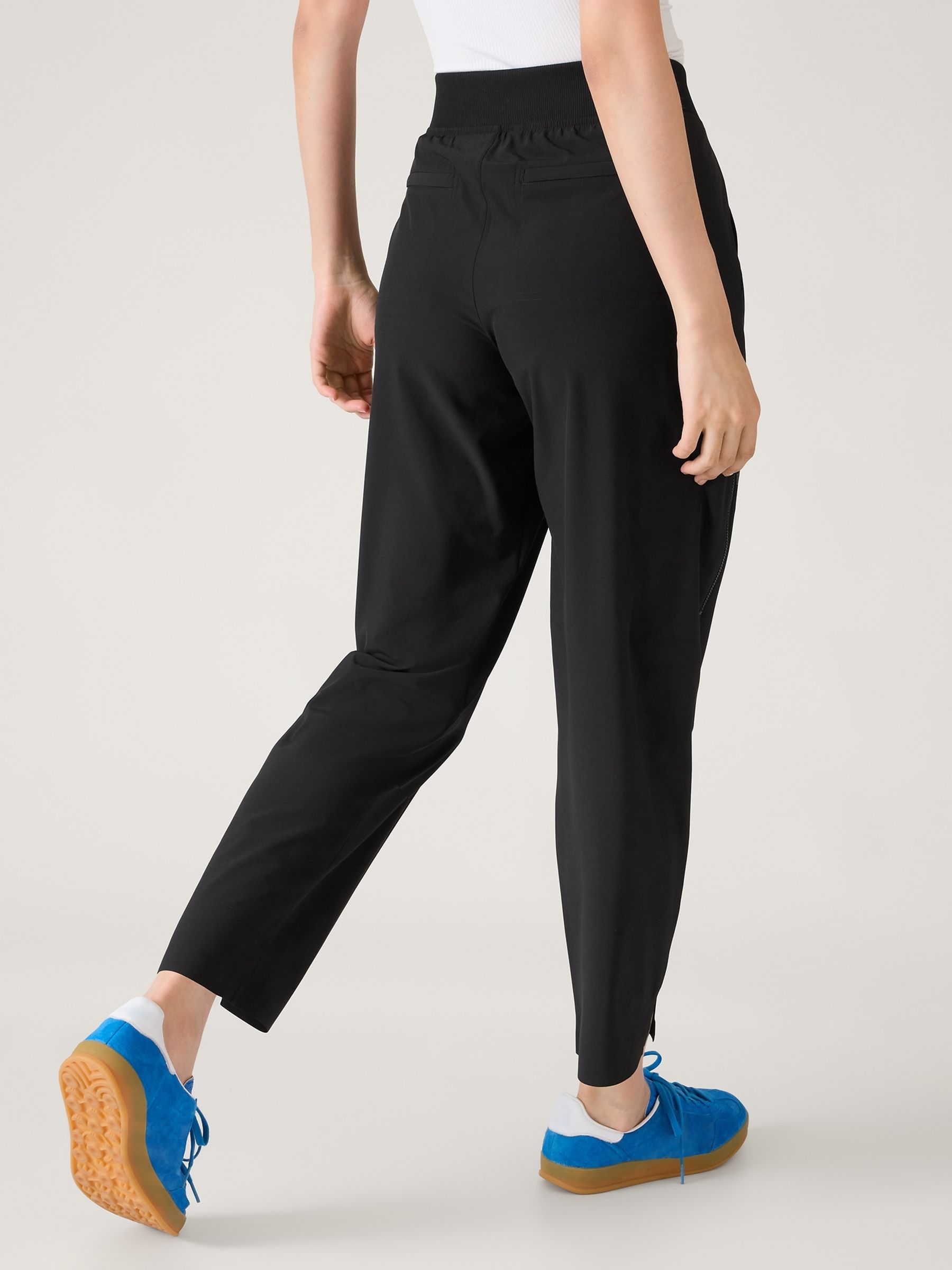 Athleta Black Brooklyn Ankle Length Utility Trousers - Image 2 of 4