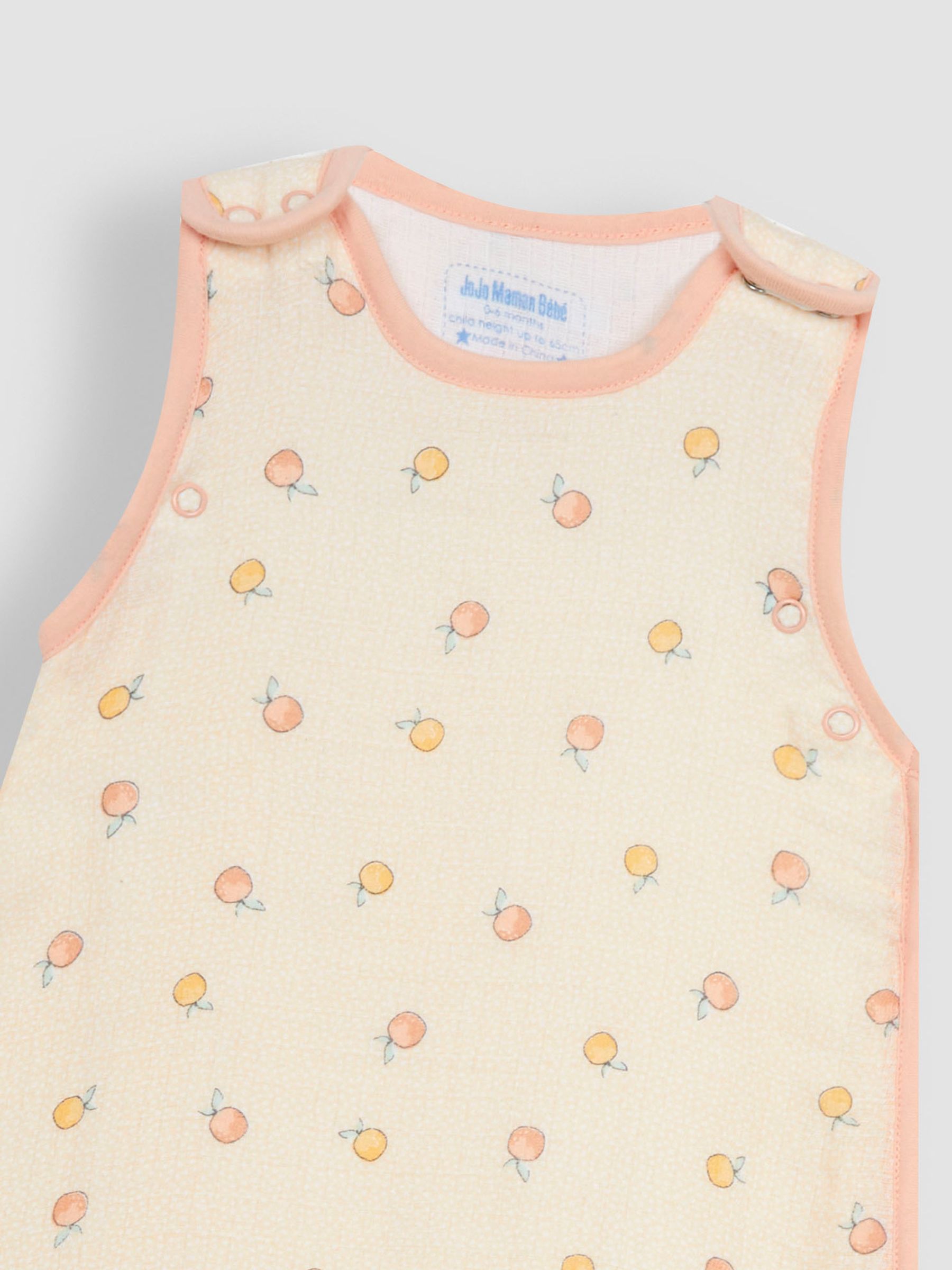 Apples & Oranges 1 Tog Baby Muslin Sleeping Bag - Image 3 of 4