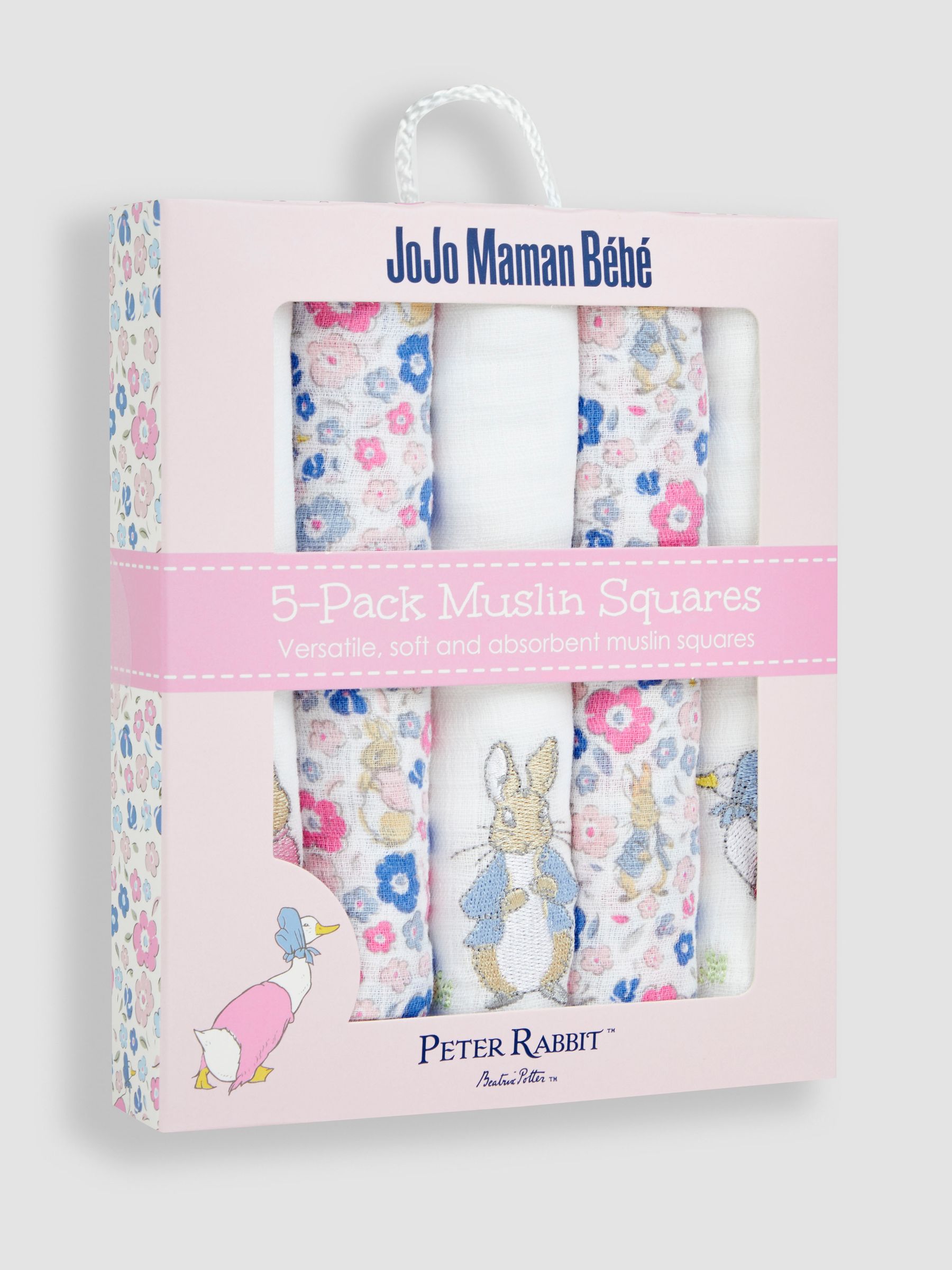 5-Pack Pretty Beatrix Potter Embroidered Muslins - Image 3 of 3