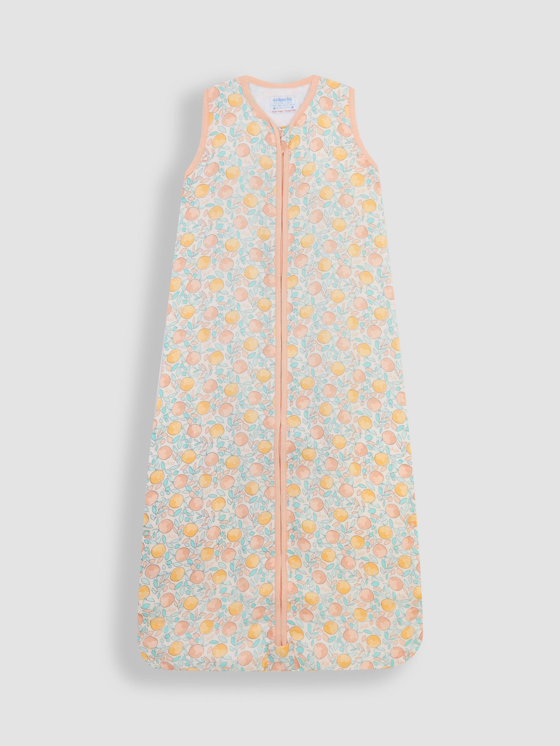 Apples & Oranges 1 Tog Toddler Muslin Sleeping Bag - Image 1 of 2