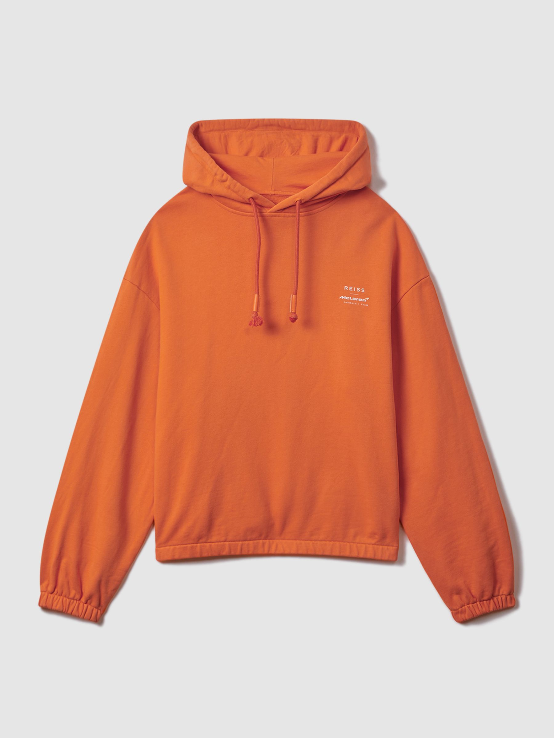 McLaren F1 Elasticated Cotton Hoodie in Papaya - Image 2 of 11