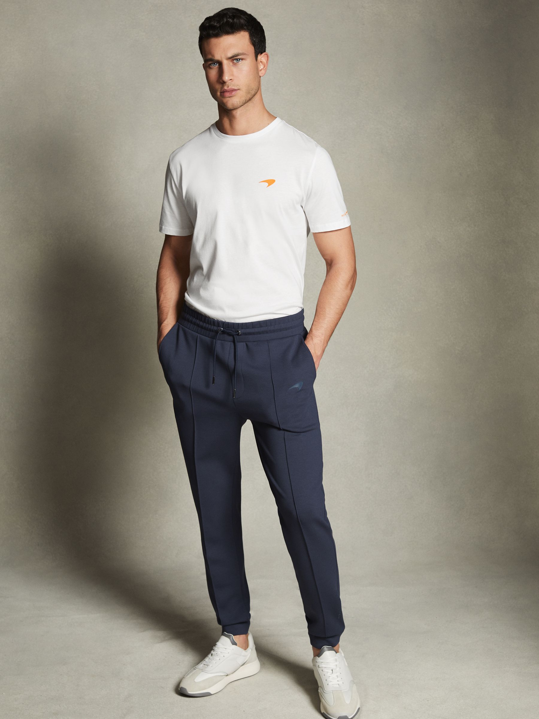 McLaren F1 Mercerised Cotton Crew Neck T-Shirt in White - Image 3 of 7