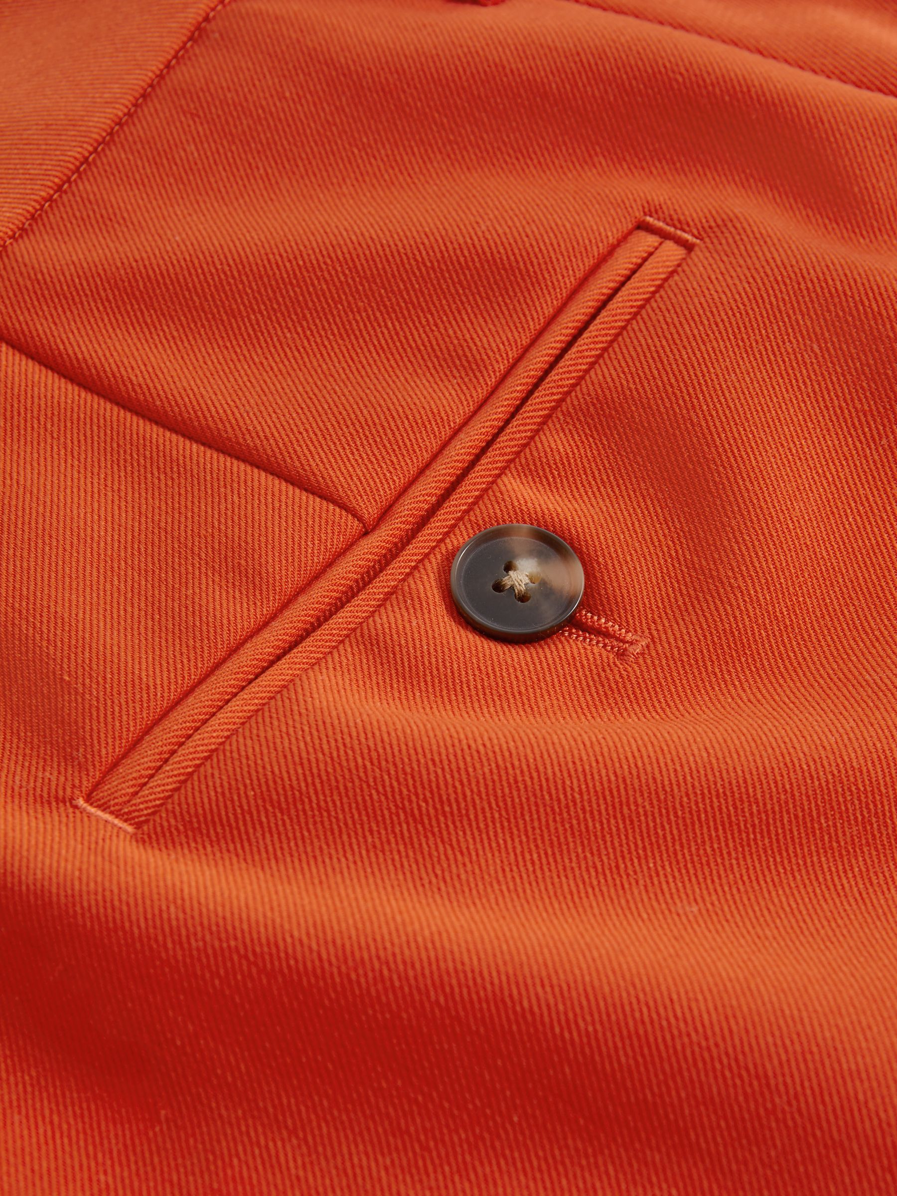 McLaren F1 Wool Blend Pleated Shorts in Papaya - Image 6 of 7