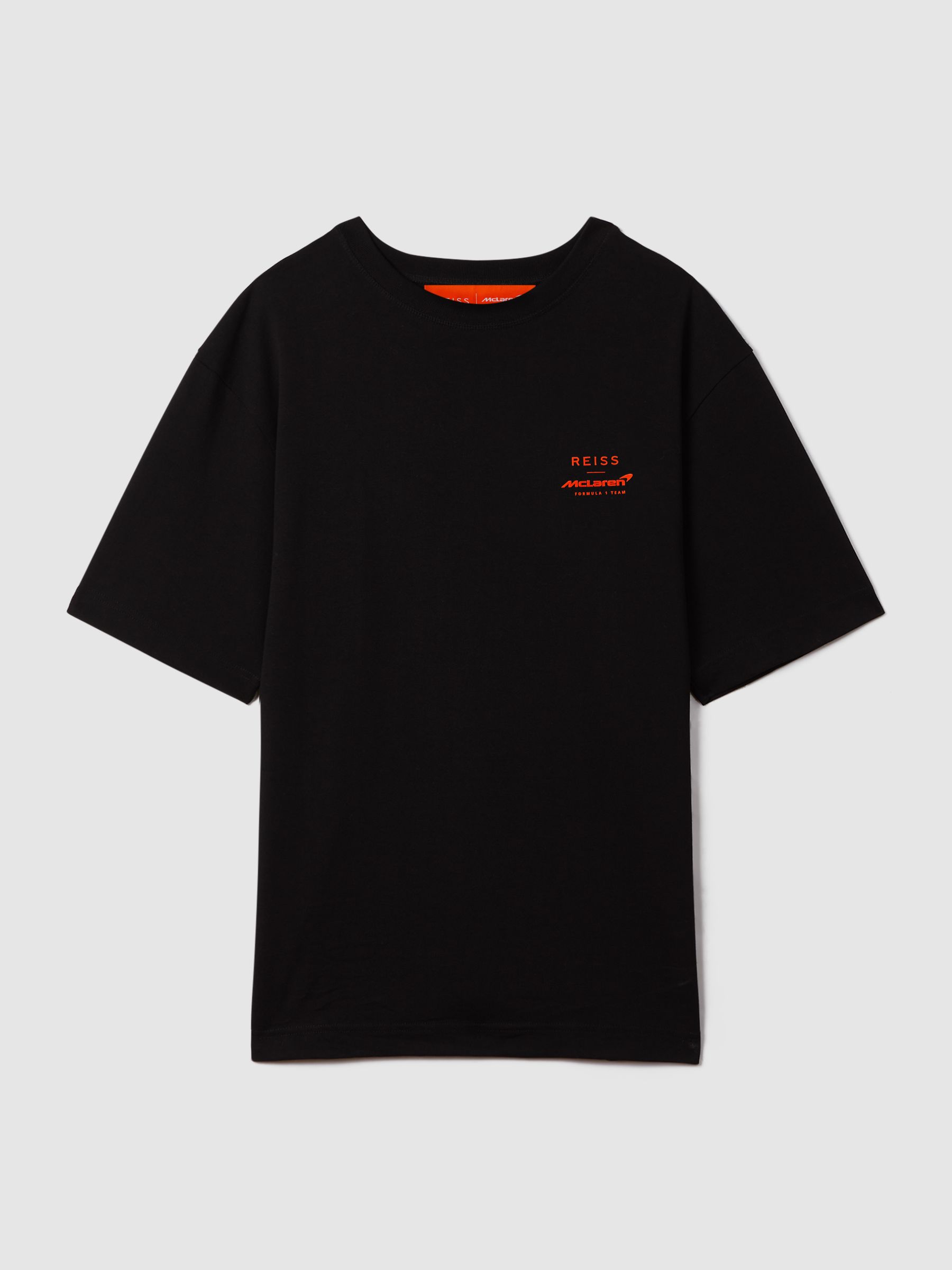 McLaren F1 Oversized Cotton Crew Neck T-Shirt in Black - Image 2 of 9