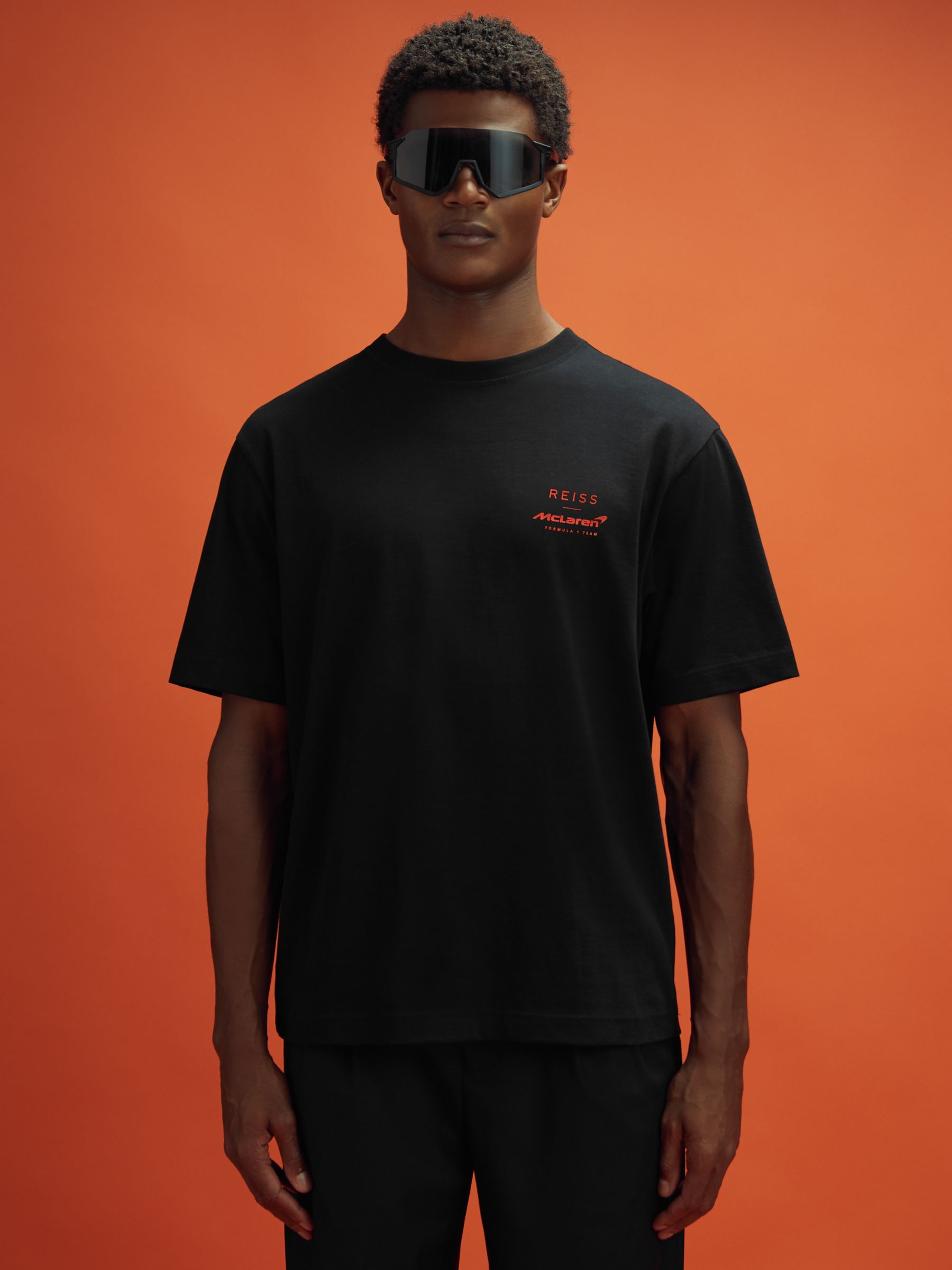 McLaren F1 Oversized Cotton Crew Neck T-Shirt in Black - Image 3 of 9