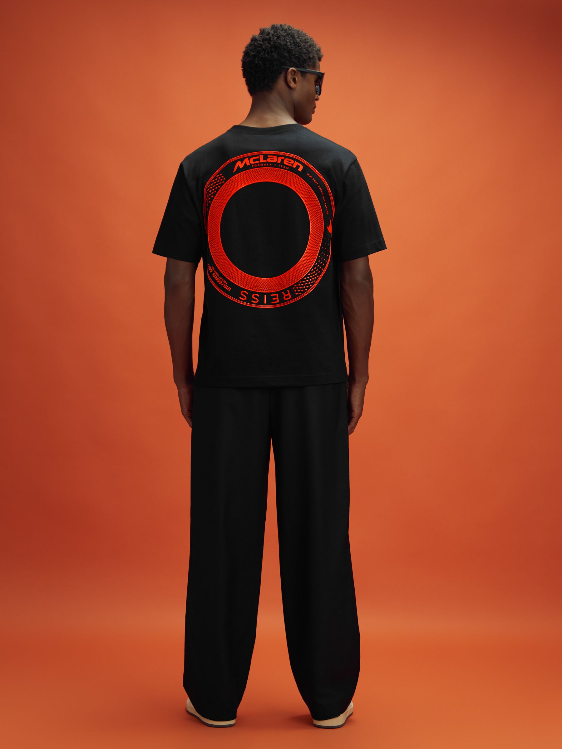 McLaren F1 Oversized Cotton Crew Neck T-Shirt in Black - Image 6 of 9