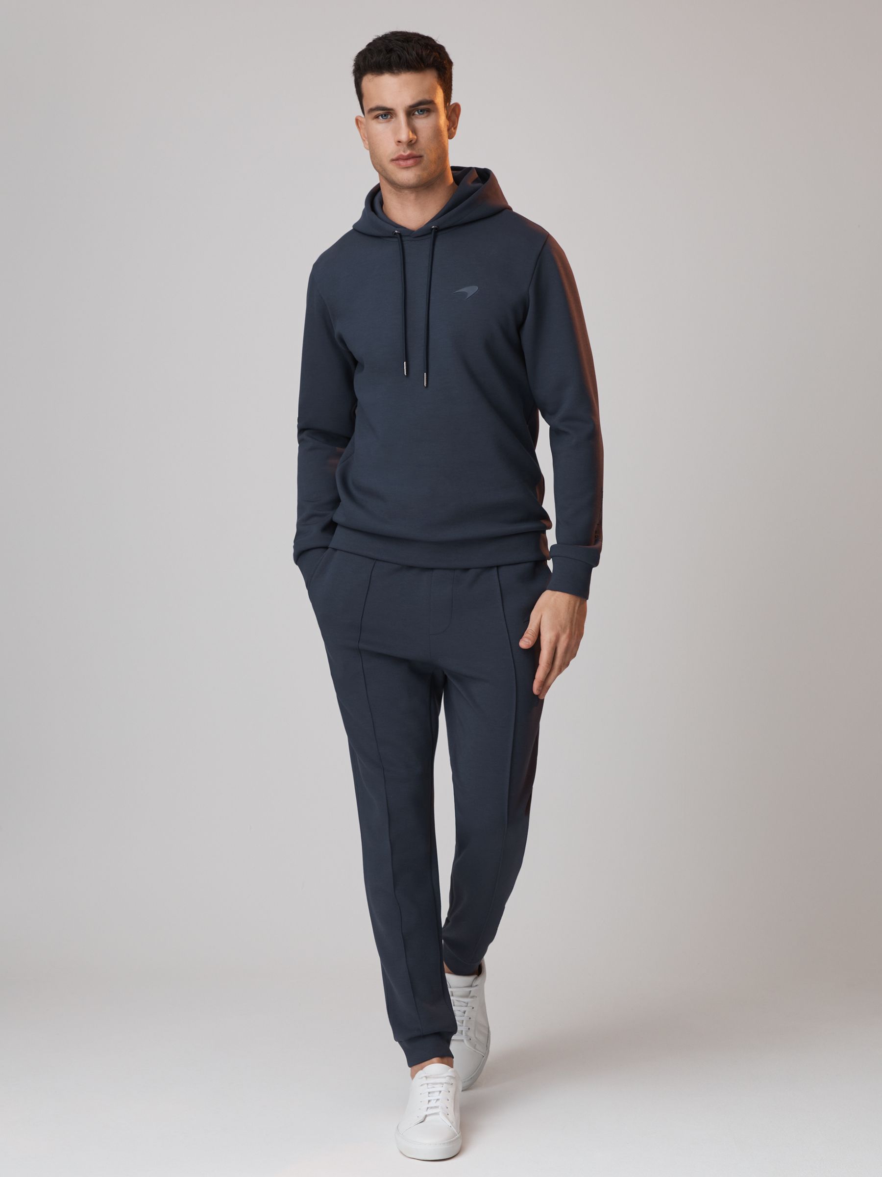 McLaren F1 Interlock Jersey Drawstring Joggers in Airforce Blue - Image 3 of 9