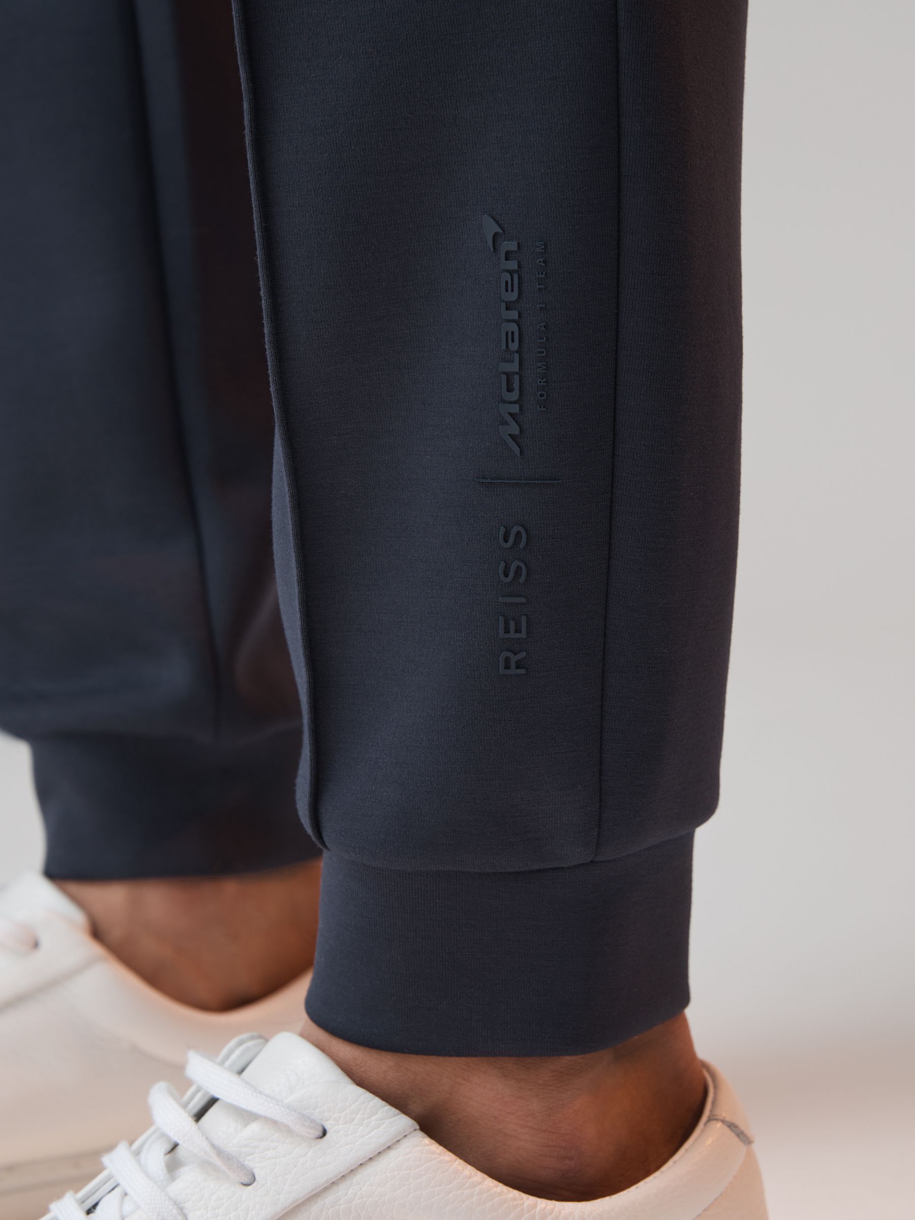 McLaren F1 Interlock Jersey Drawstring Joggers in Airforce Blue - Image 6 of 9