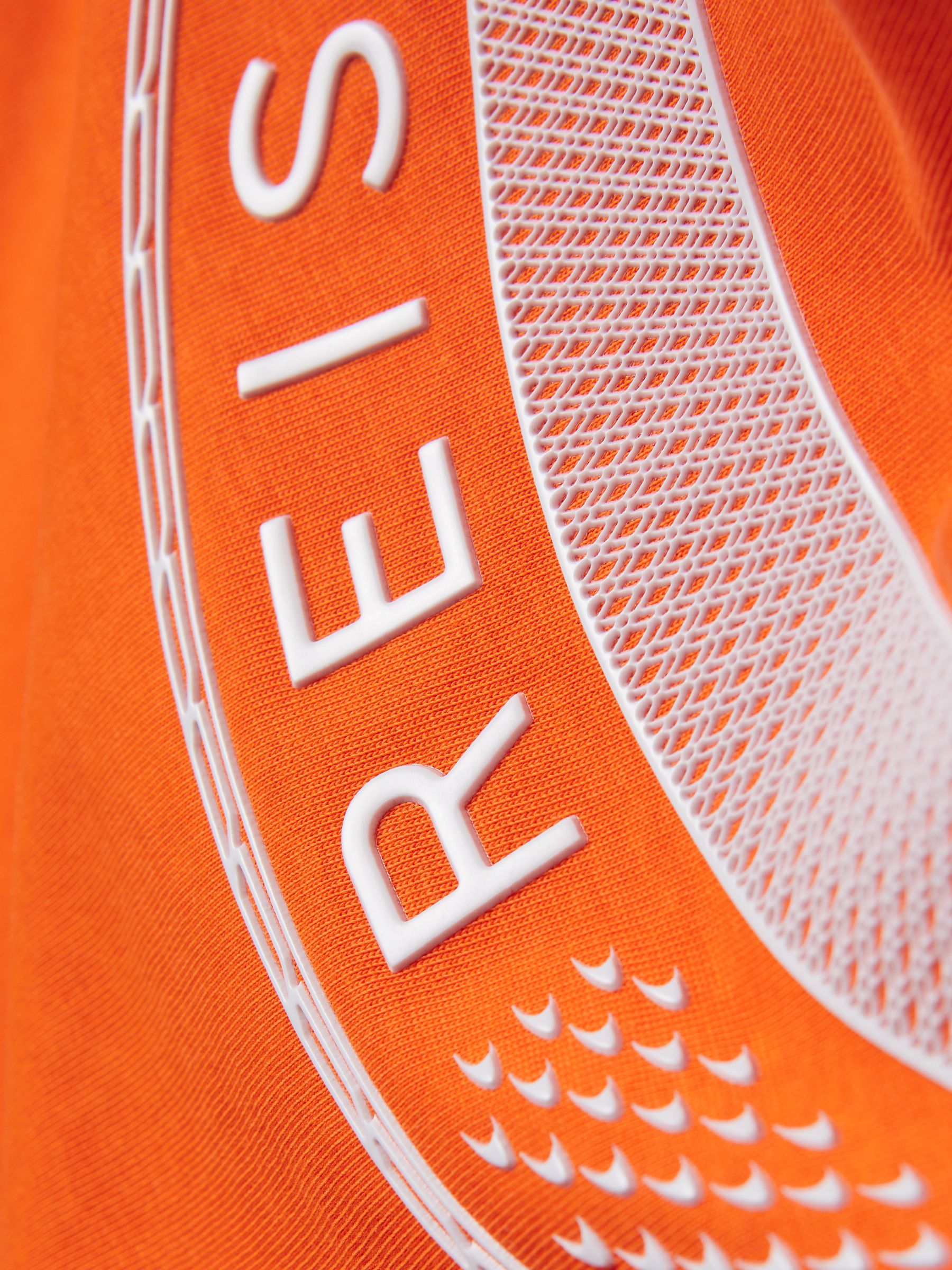 McLaren F1 Oversized Cotton Crew Neck T-Shirt in Papaya - Image 10 of 10