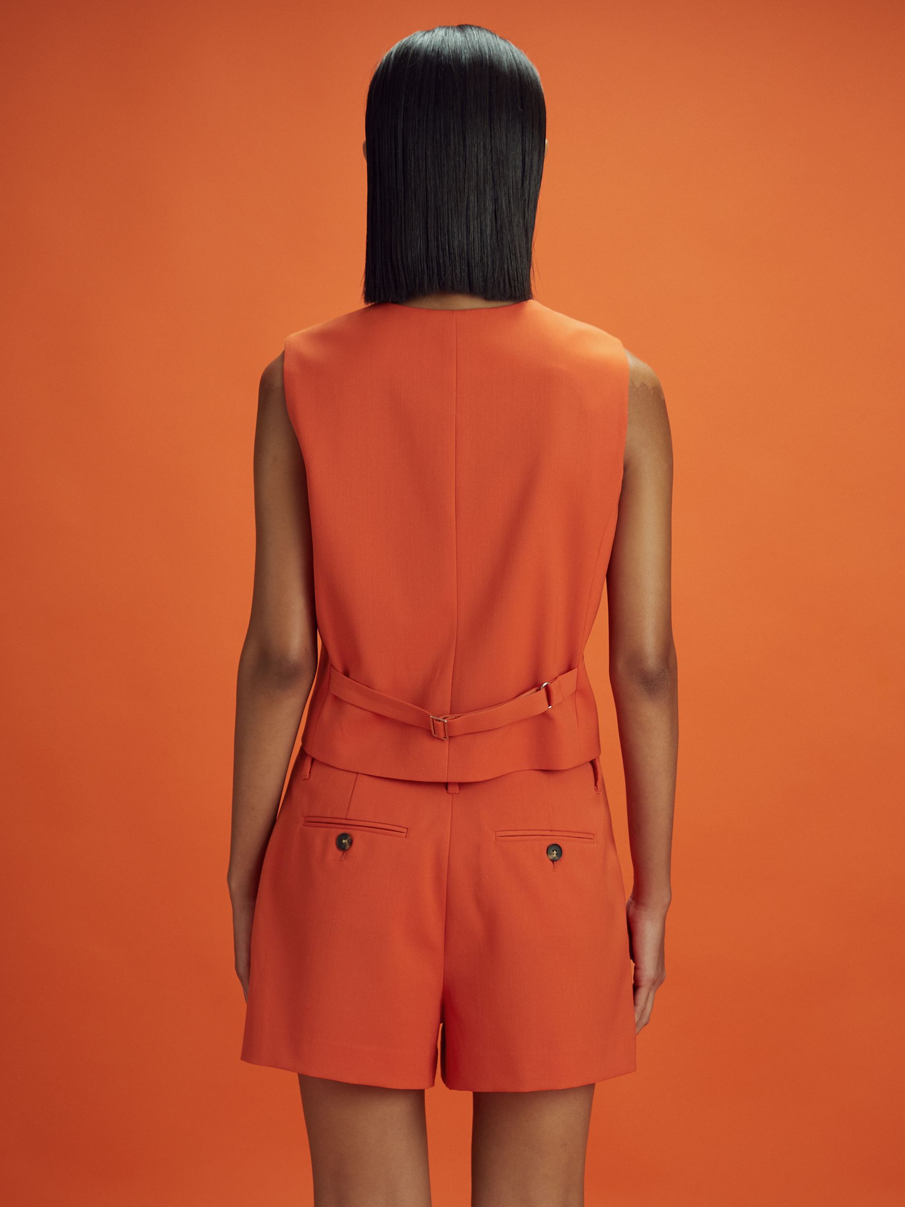 McLaren F1 Wool Blend Waistcoat in Papaya - Image 5 of 7