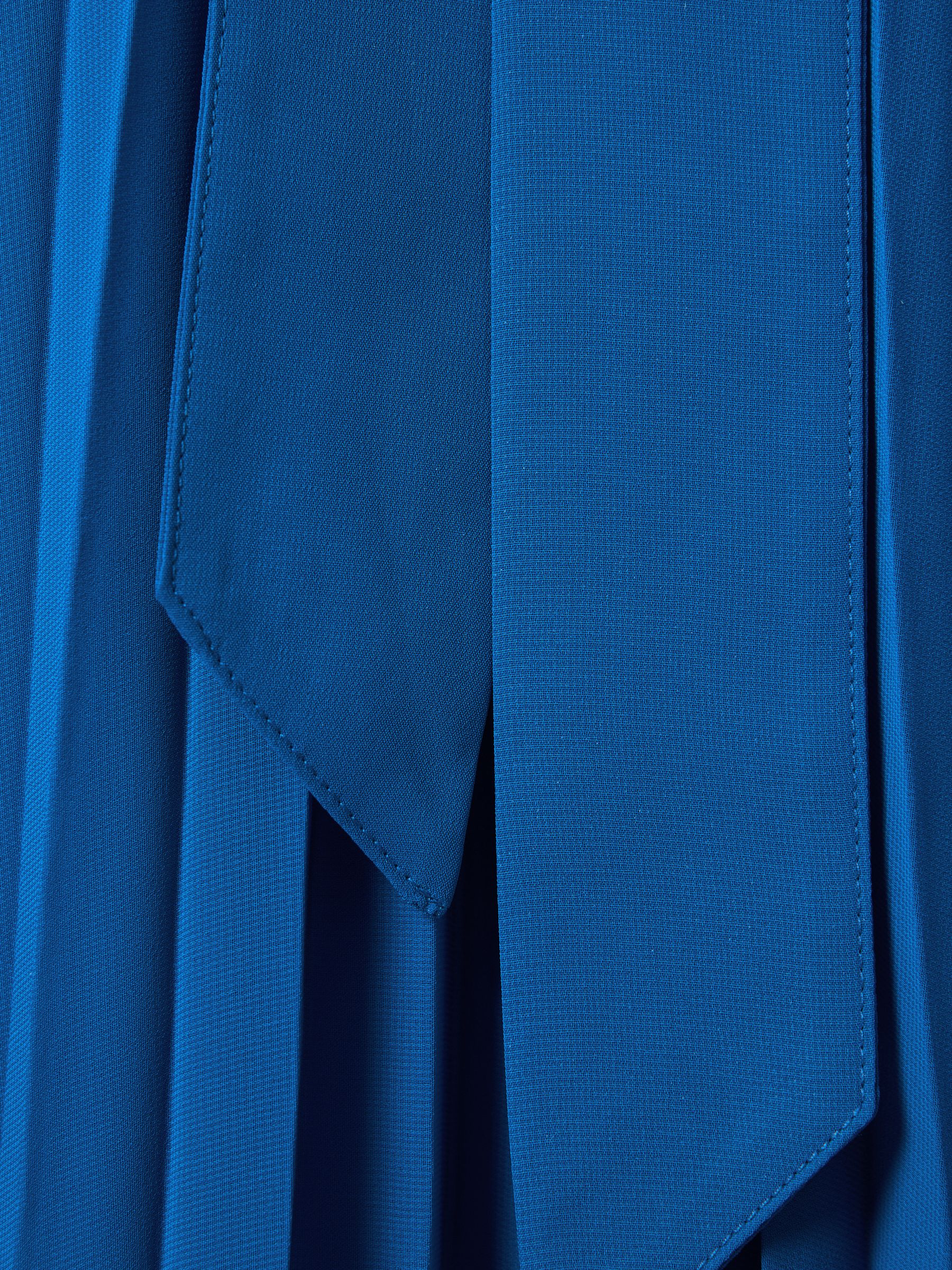 Pleated Belted Jumpsuit in Cobalt Blue - Image 6 of 6