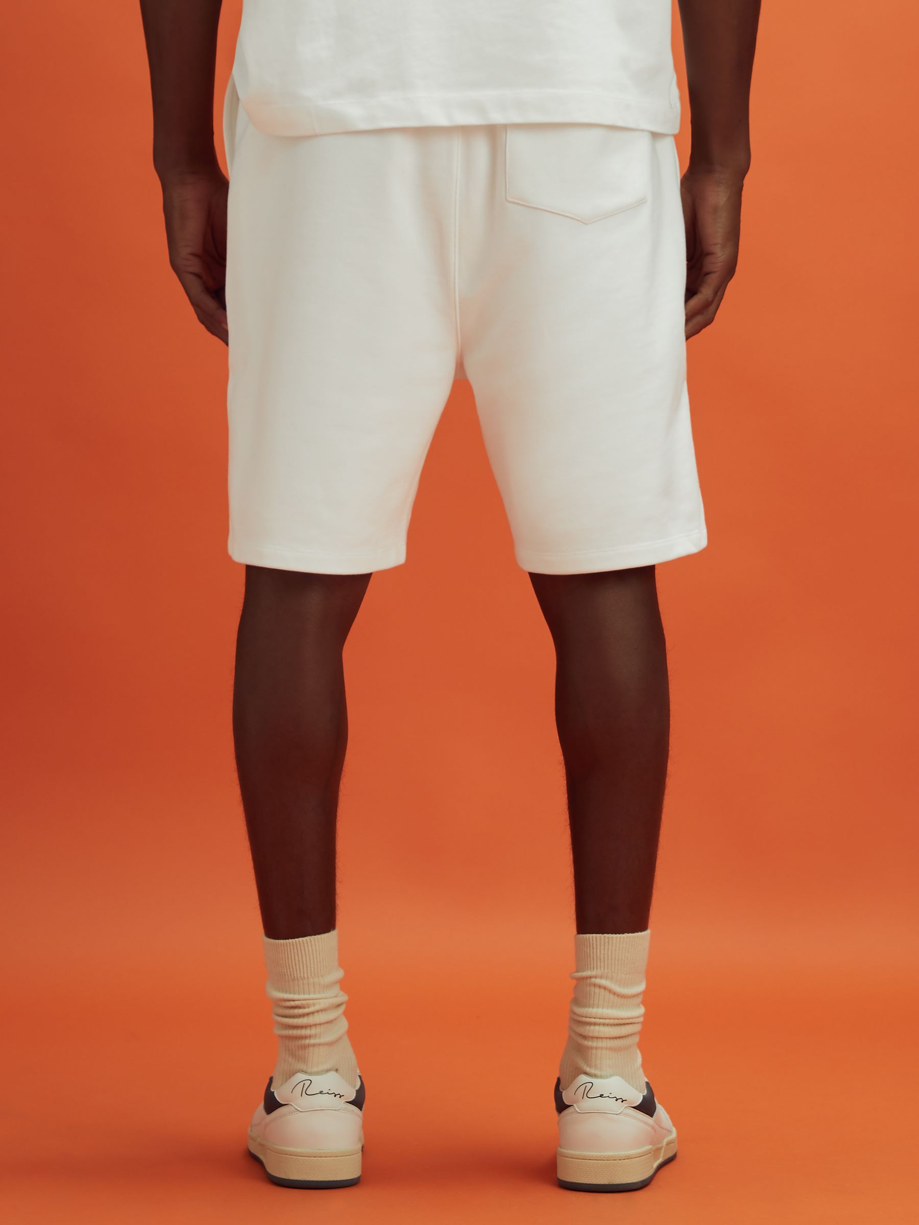 McLaren F1 Cotton Drawstring Shorts in White - Image 5 of 7