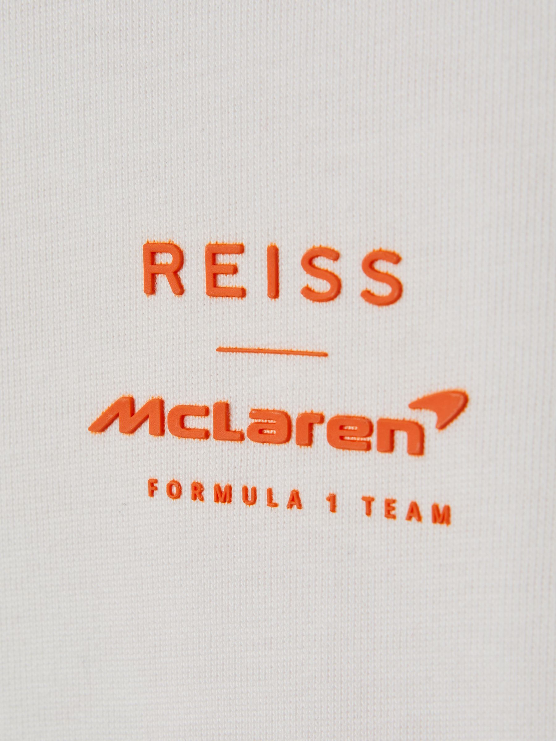 McLaren F1 Oversized Cotton Crew Neck T-Shirt in White - Image 11 of 11