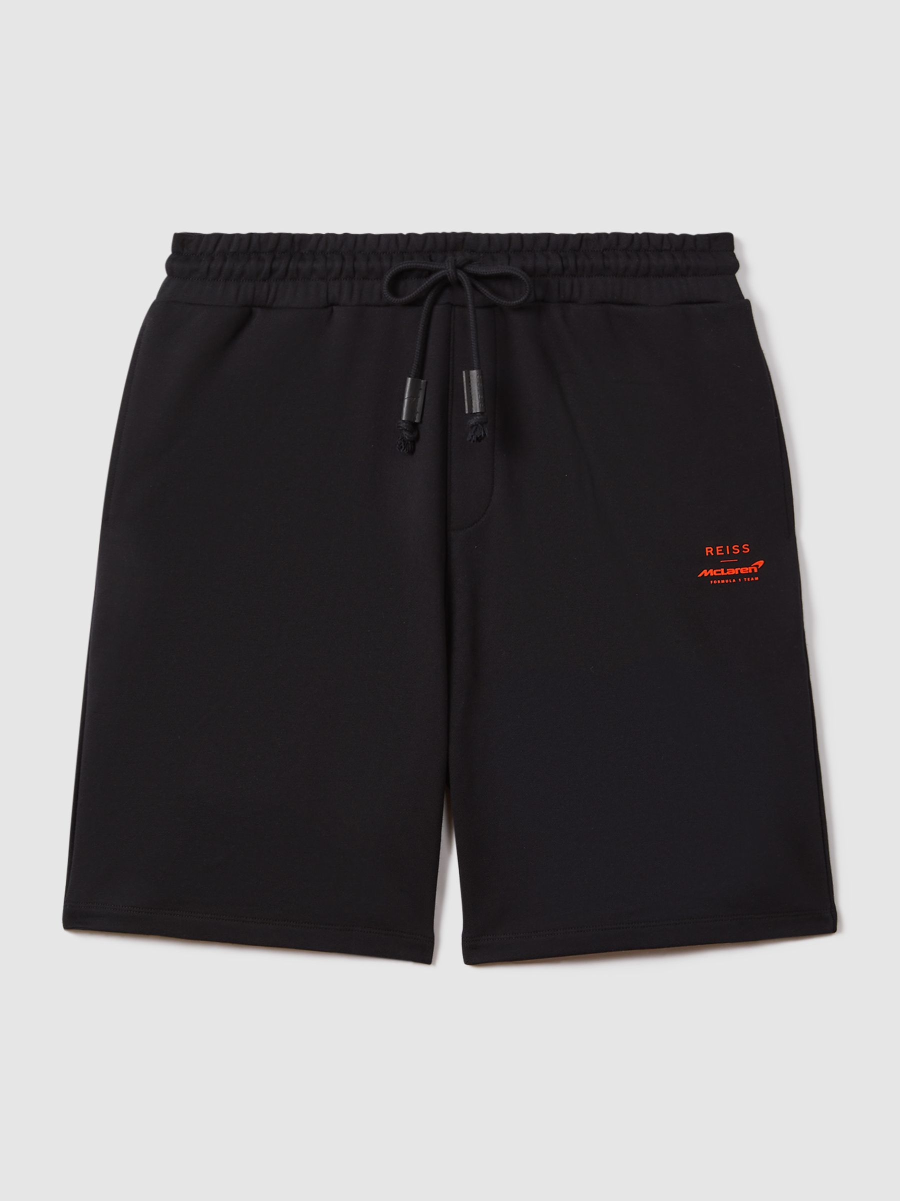 McLaren F1 Cotton Drawstring Shorts in Black - Image 2 of 7