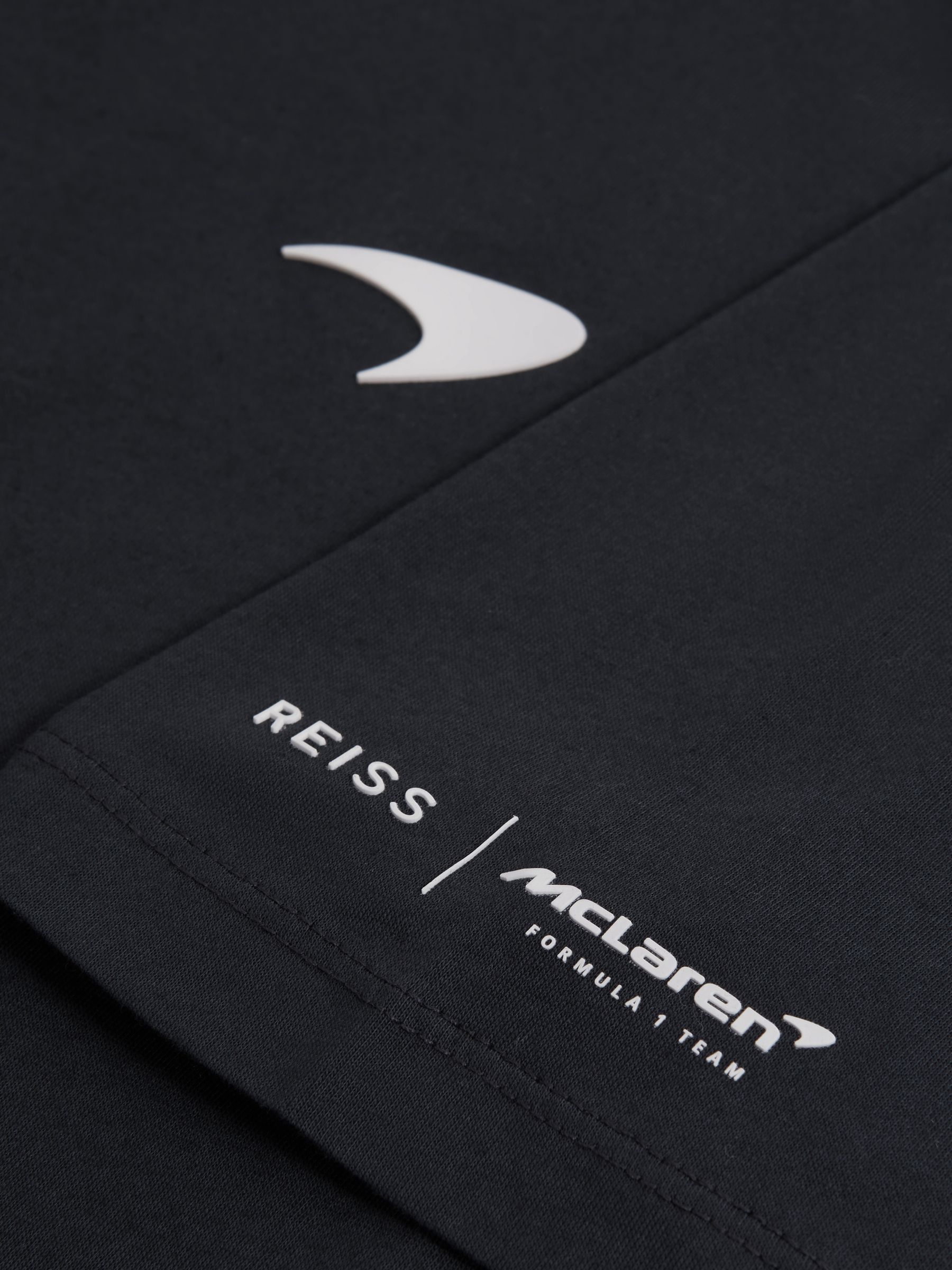 McLaren F1 Mercerised Cotton Polo Shirt in Navy - Image 7 of 7