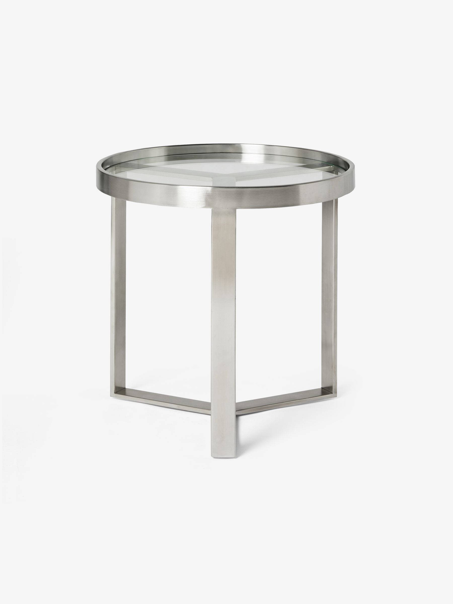 Aula Side Table in Brushed Steel - Image 3 of 3