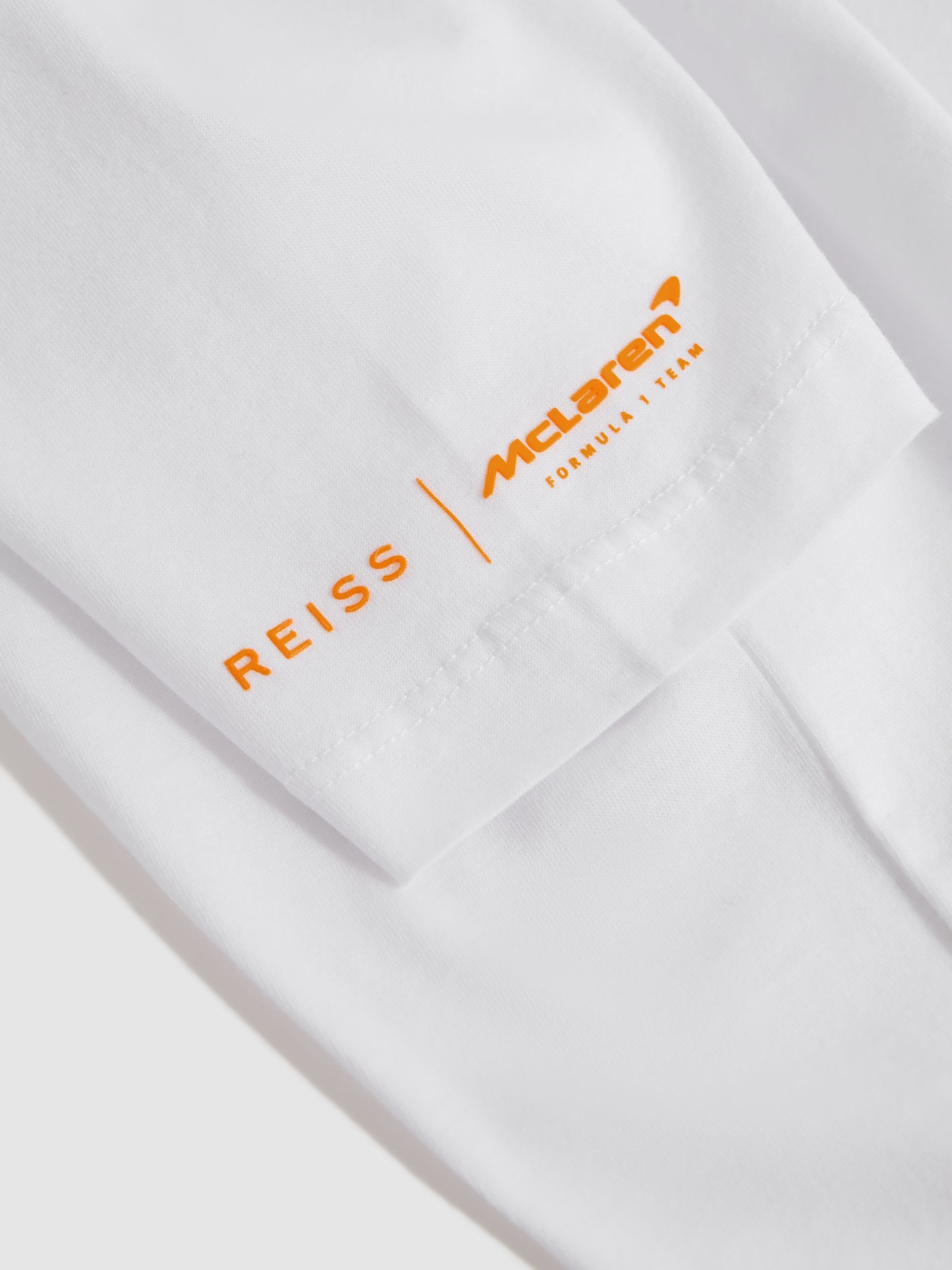 3-9 yrs McLaren F1 Mercerised Cotton Crew Neck T-Shirt in White - Image 10 of 11