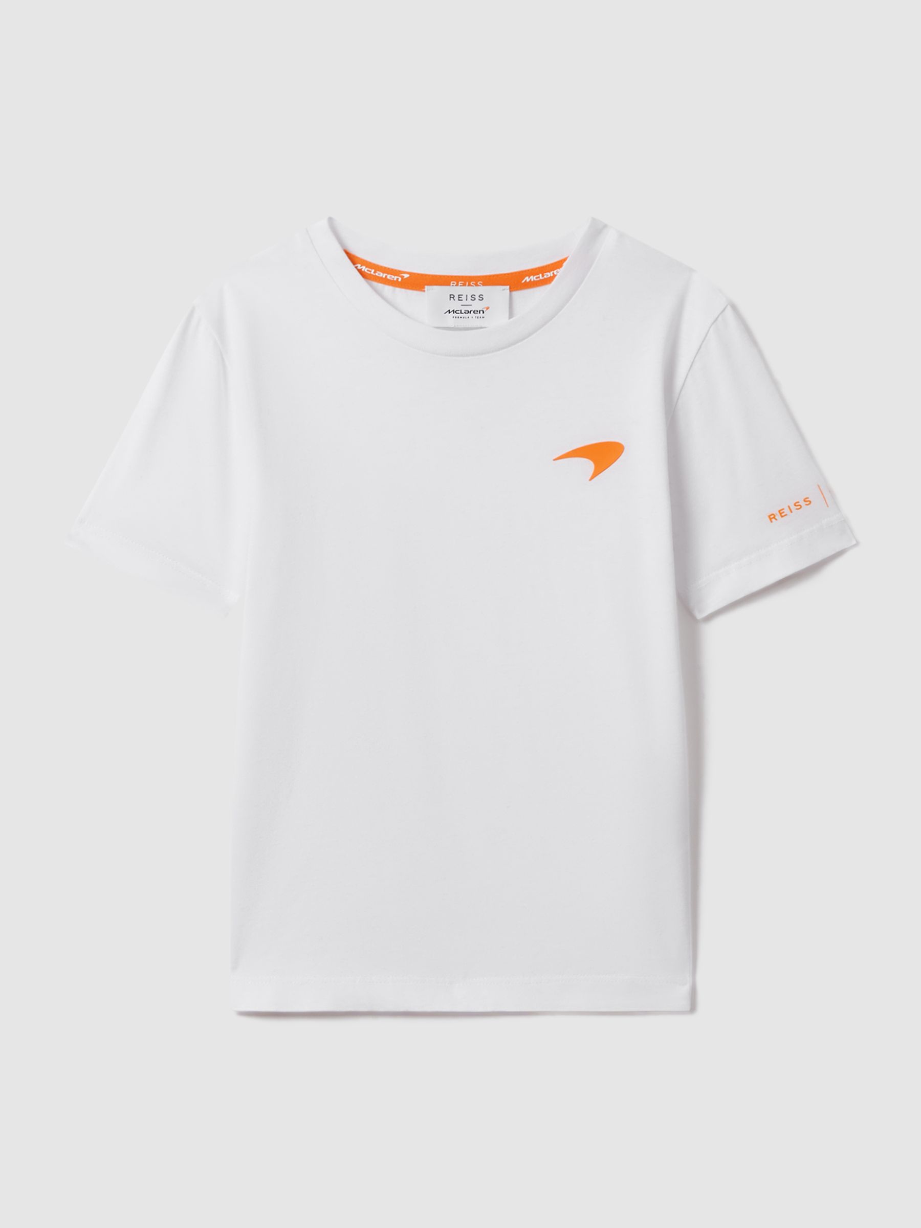 3-9 yrs McLaren F1 Mercerised Cotton Crew Neck T-Shirt in White - Image 2 of 11