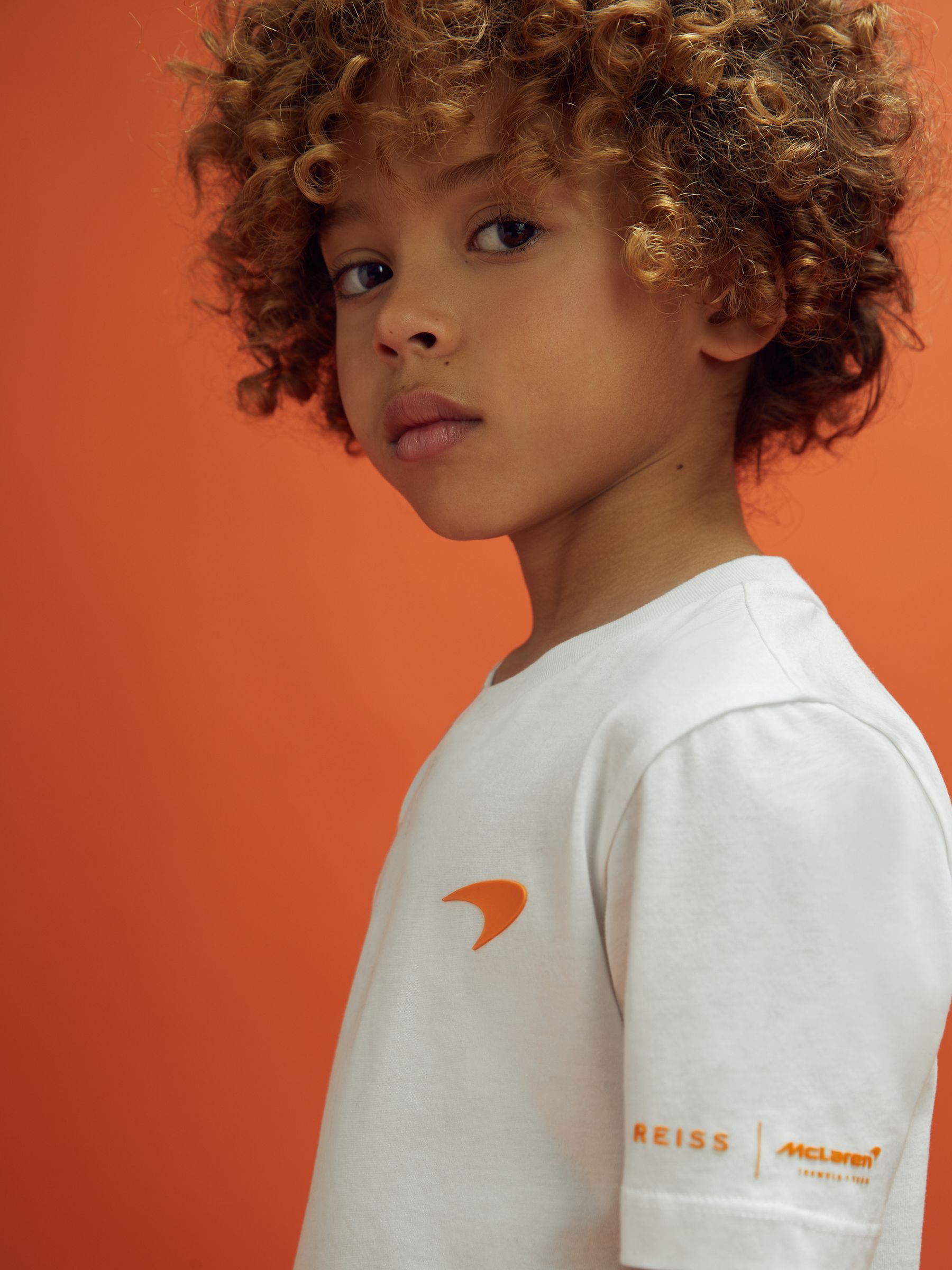 3-9 yrs McLaren F1 Mercerised Cotton Crew Neck T-Shirt in White - Image 8 of 11