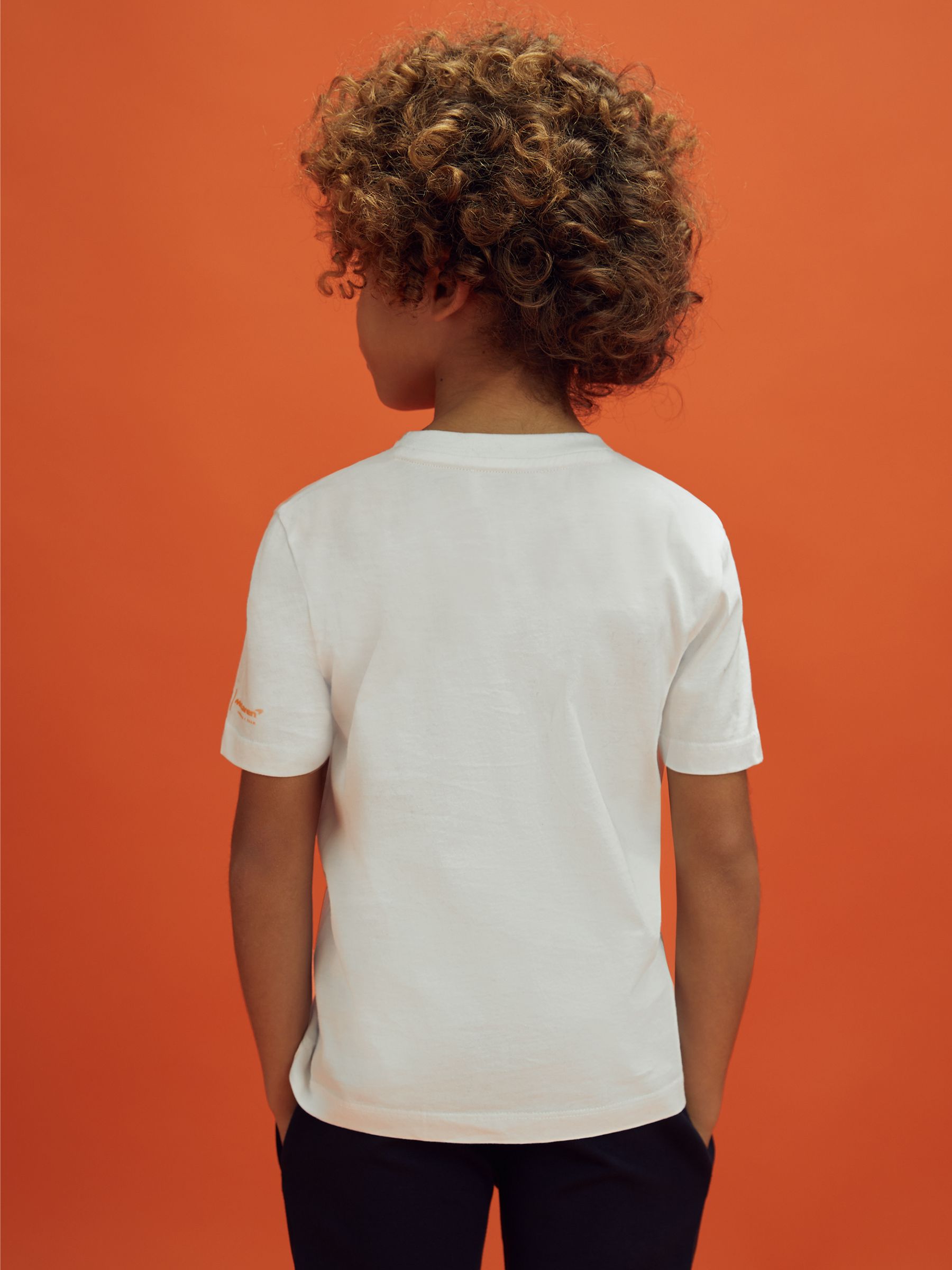 3-9 yrs McLaren F1 Mercerised Cotton Crew Neck T-Shirt in White - Image 9 of 11