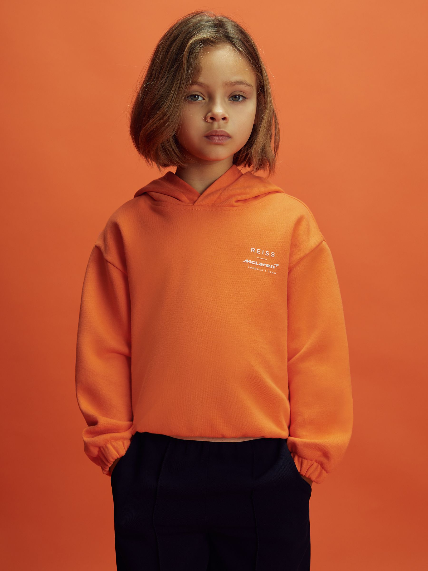 9-13 yrs McLaren F1 Elasticated Cotton Hoodie in Papaya - Image 1 of 9