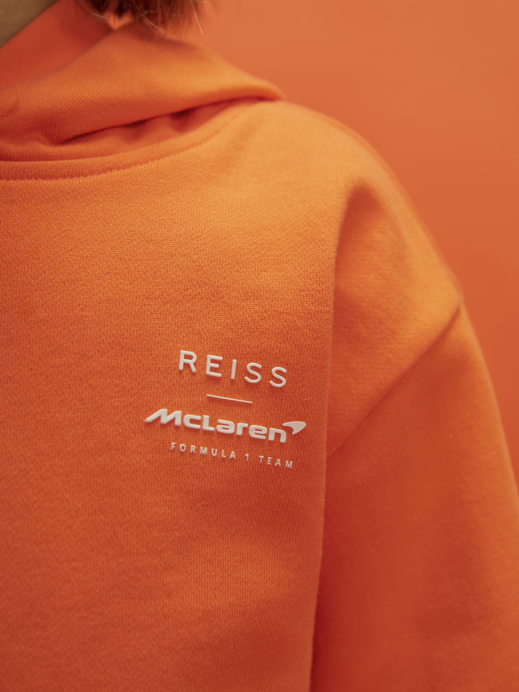 9-13 yrs McLaren F1 Elasticated Cotton Hoodie in Papaya - Image 3 of 9
