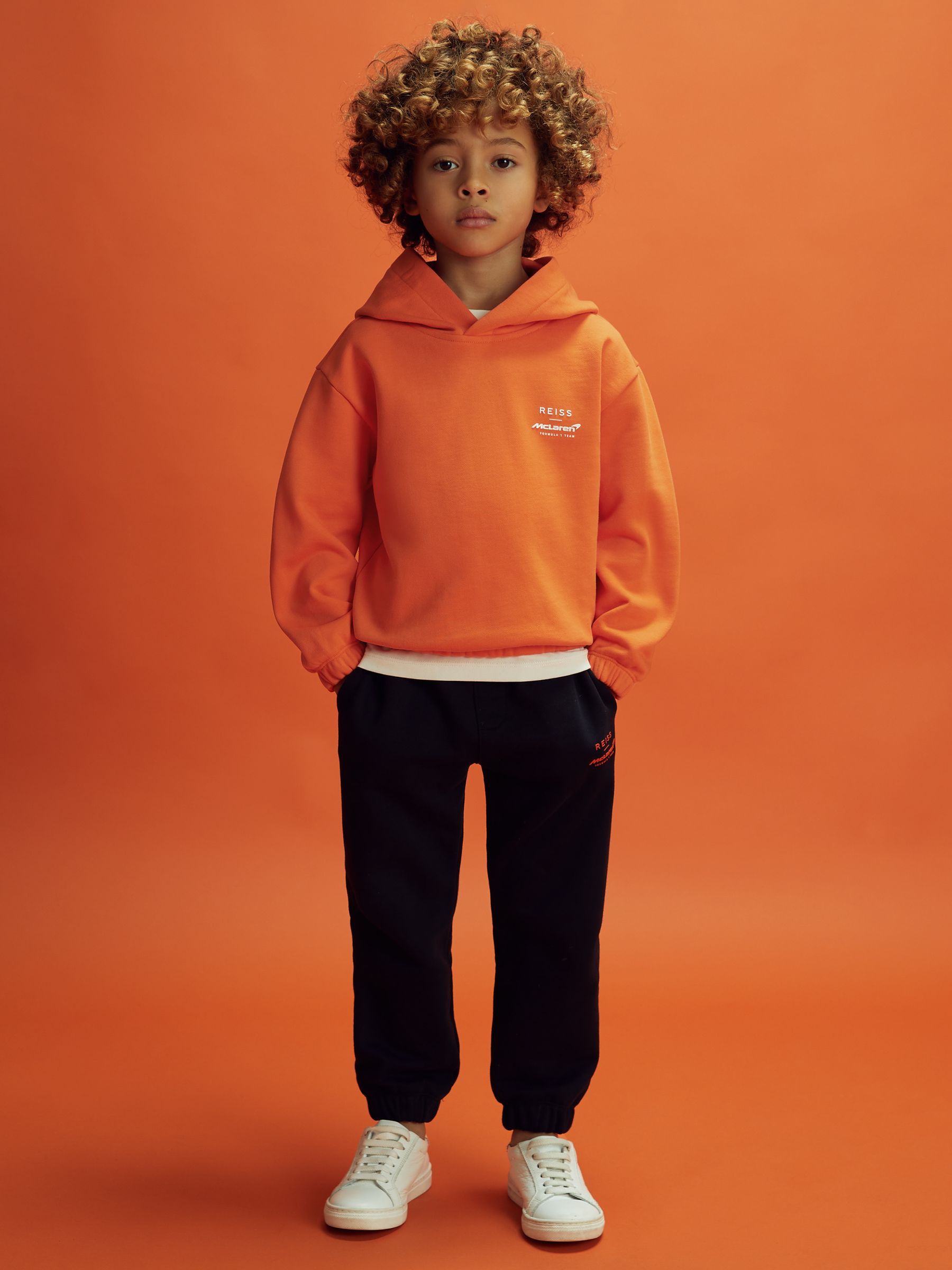 9-13 yrs McLaren F1 Elasticated Cotton Hoodie in Papaya - Image 5 of 9