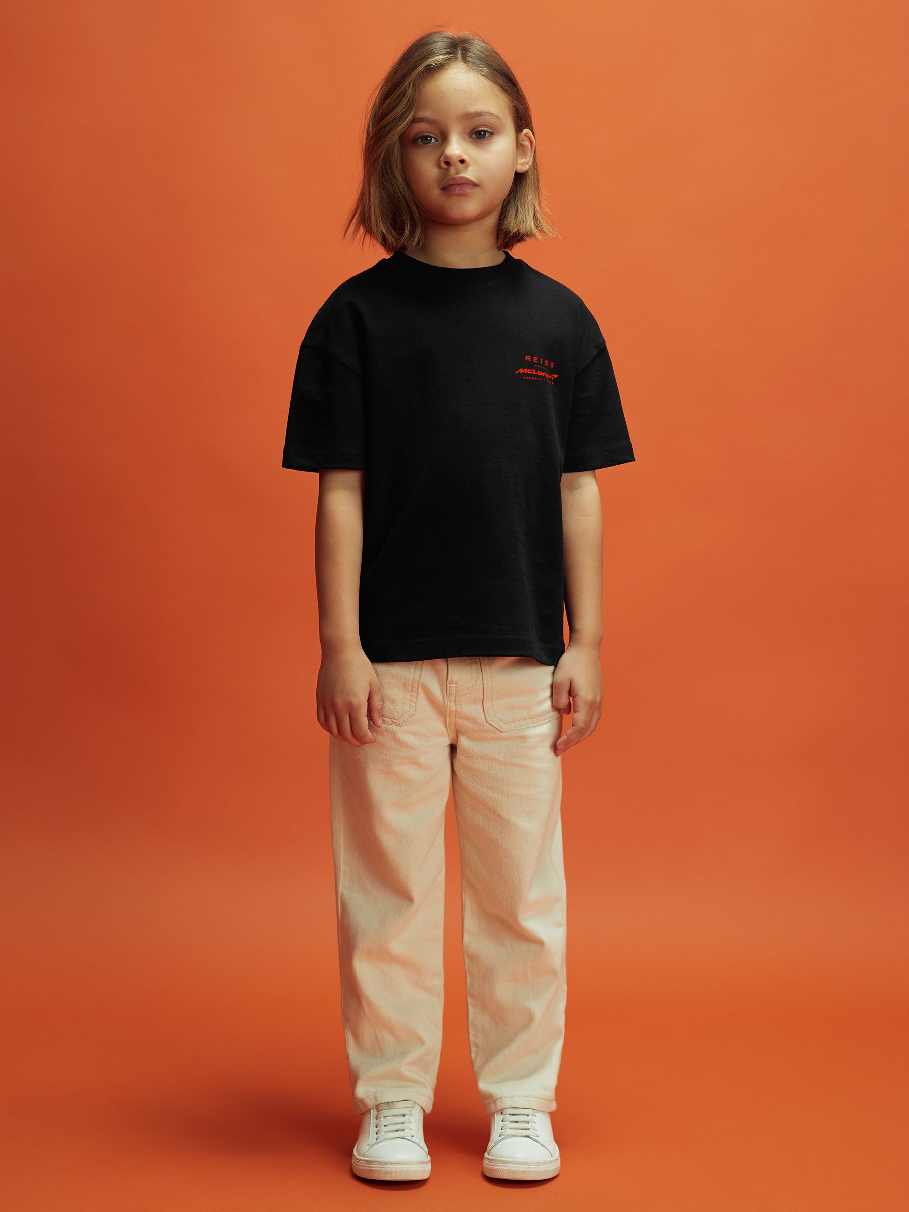 3-9 yrs McLaren F1 Oversized Cotton Crew Neck T-Shirt in Black - Image 6 of 10