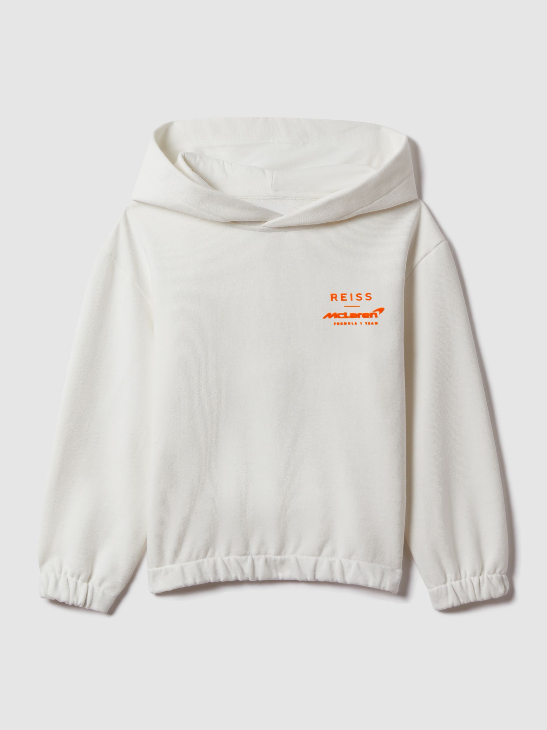 9-13 yrs McLaren F1 Elasticated Cotton Hoodie in White - Image 2 of 11