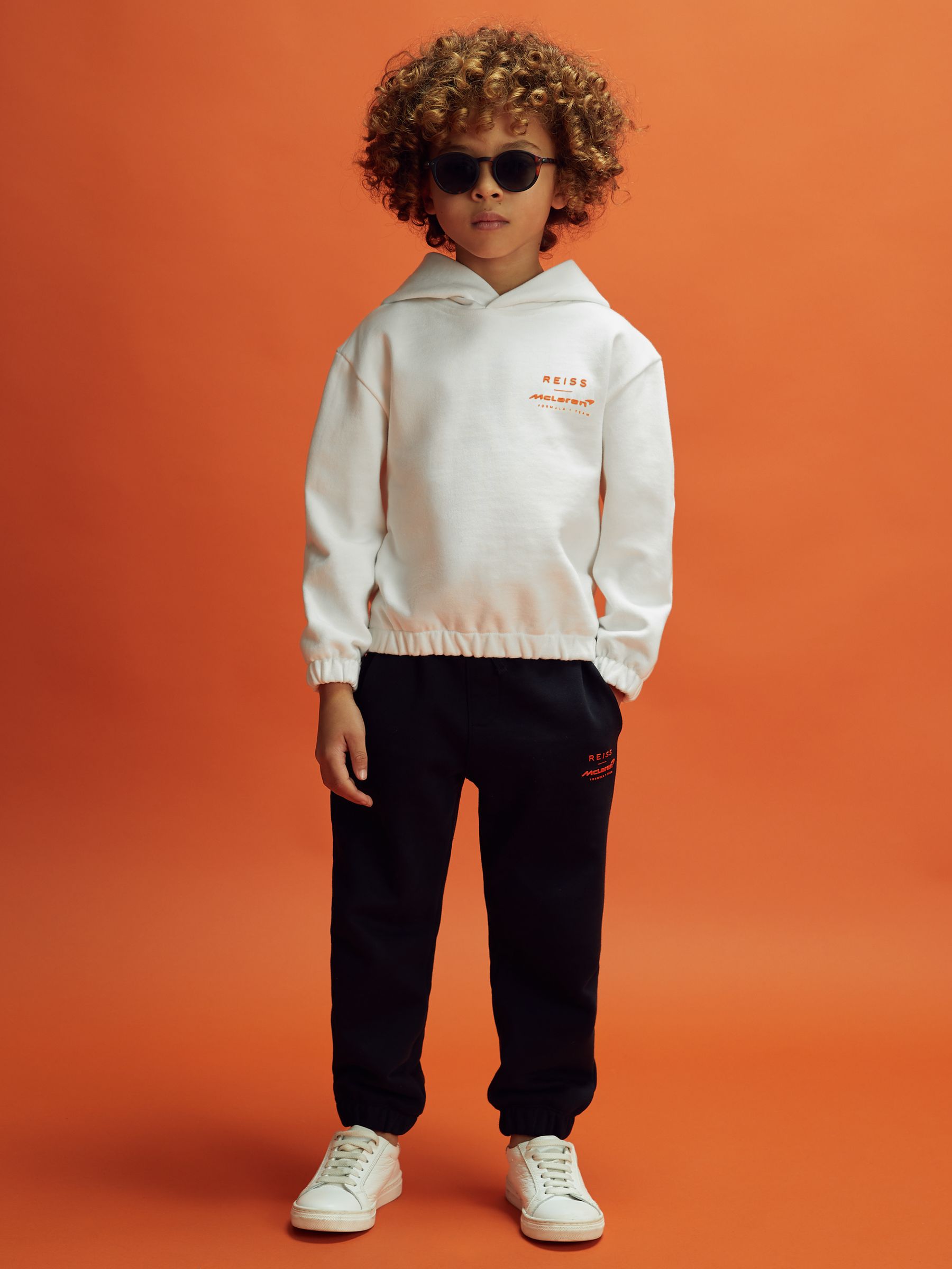 9-13 yrs McLaren F1 Elasticated Cotton Hoodie in White - Image 3 of 11