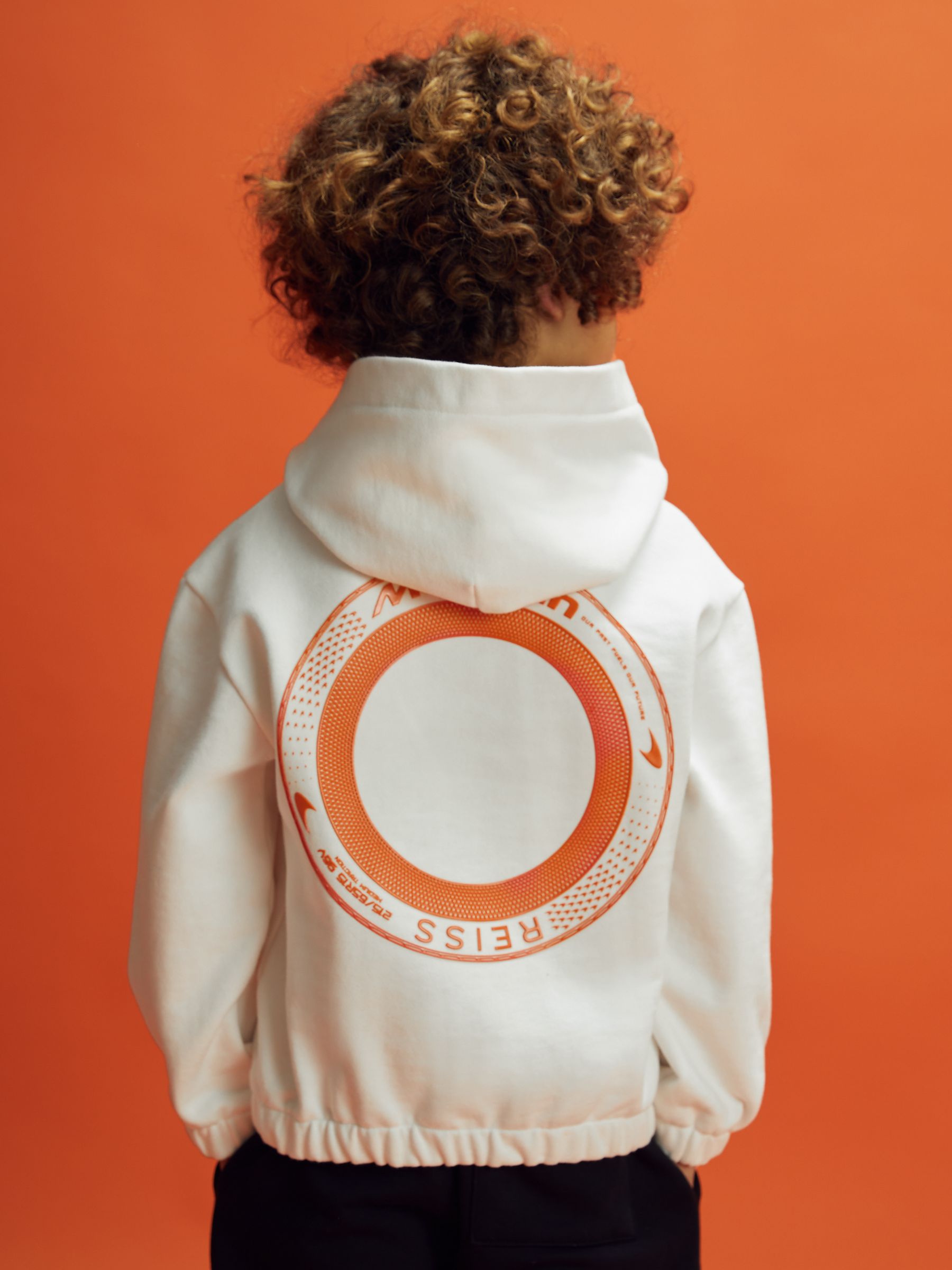9-13 yrs McLaren F1 Elasticated Cotton Hoodie in White - Image 5 of 11