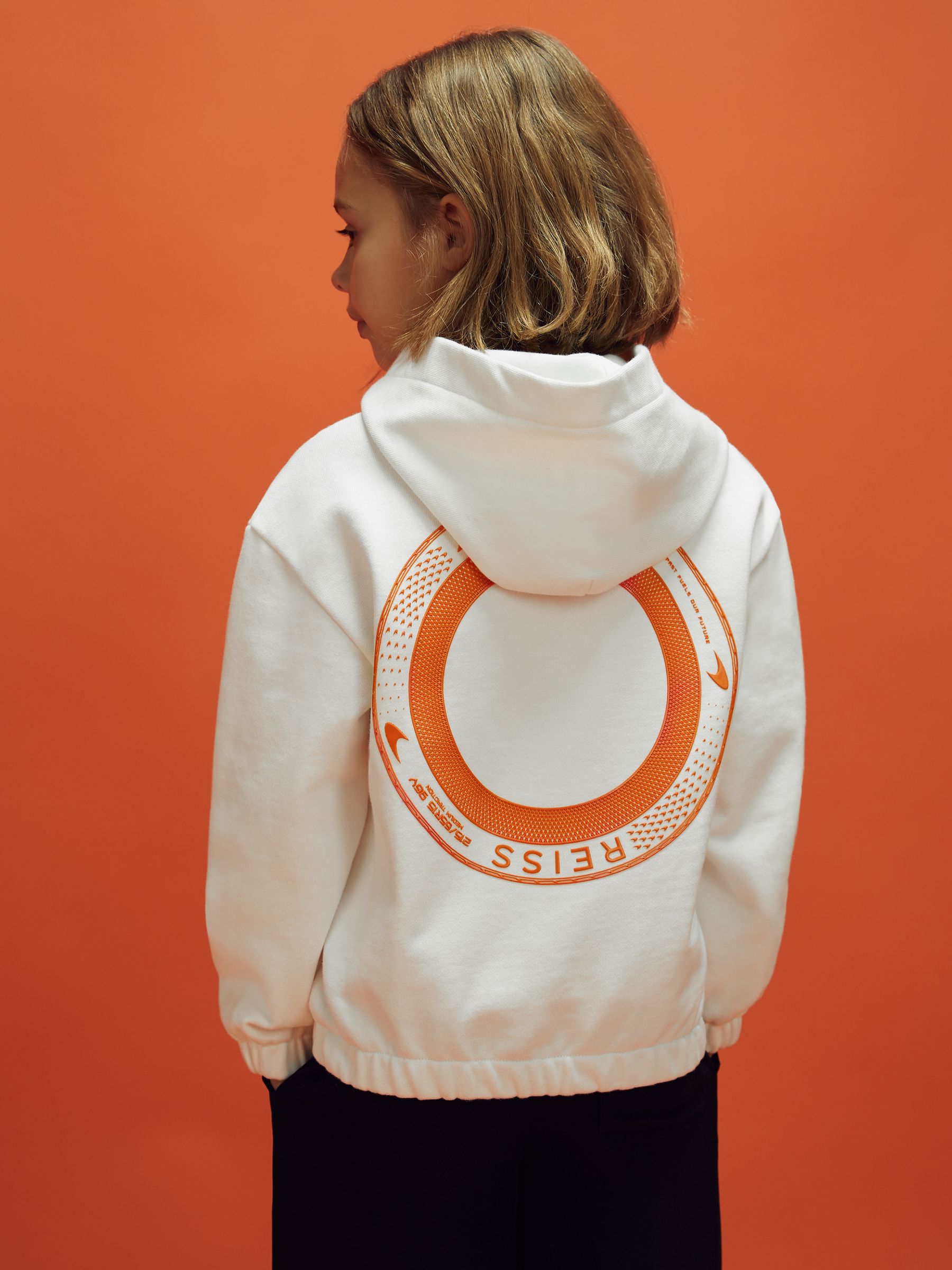 9-13 yrs McLaren F1 Elasticated Cotton Hoodie in White - Image 9 of 11