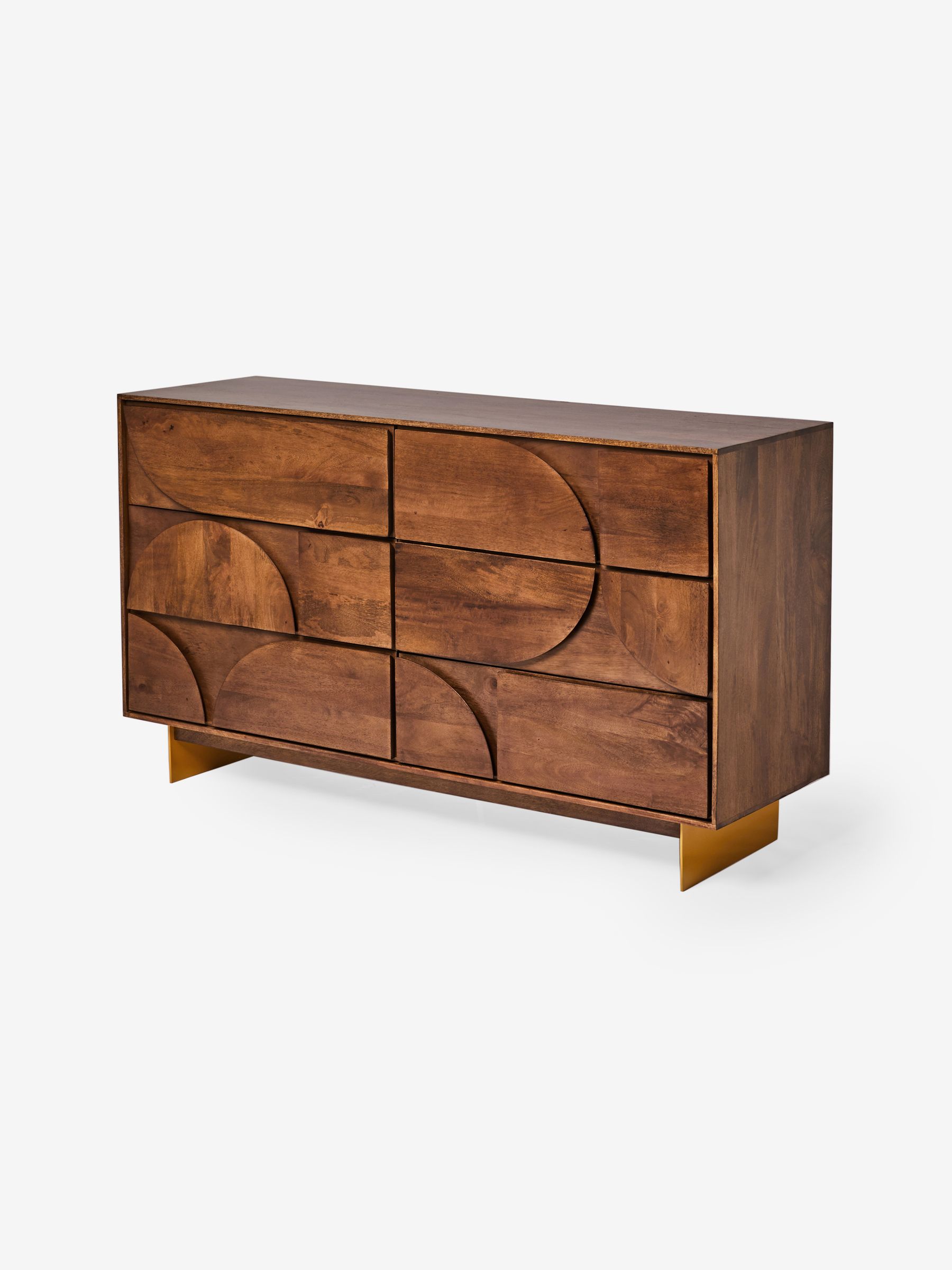 Keala 6 Drawer Chest in Dark Mango Wood - Image 5 of 5 Keala 6 Drawer Chest in Dark Mango Wood - Image 5 of 5