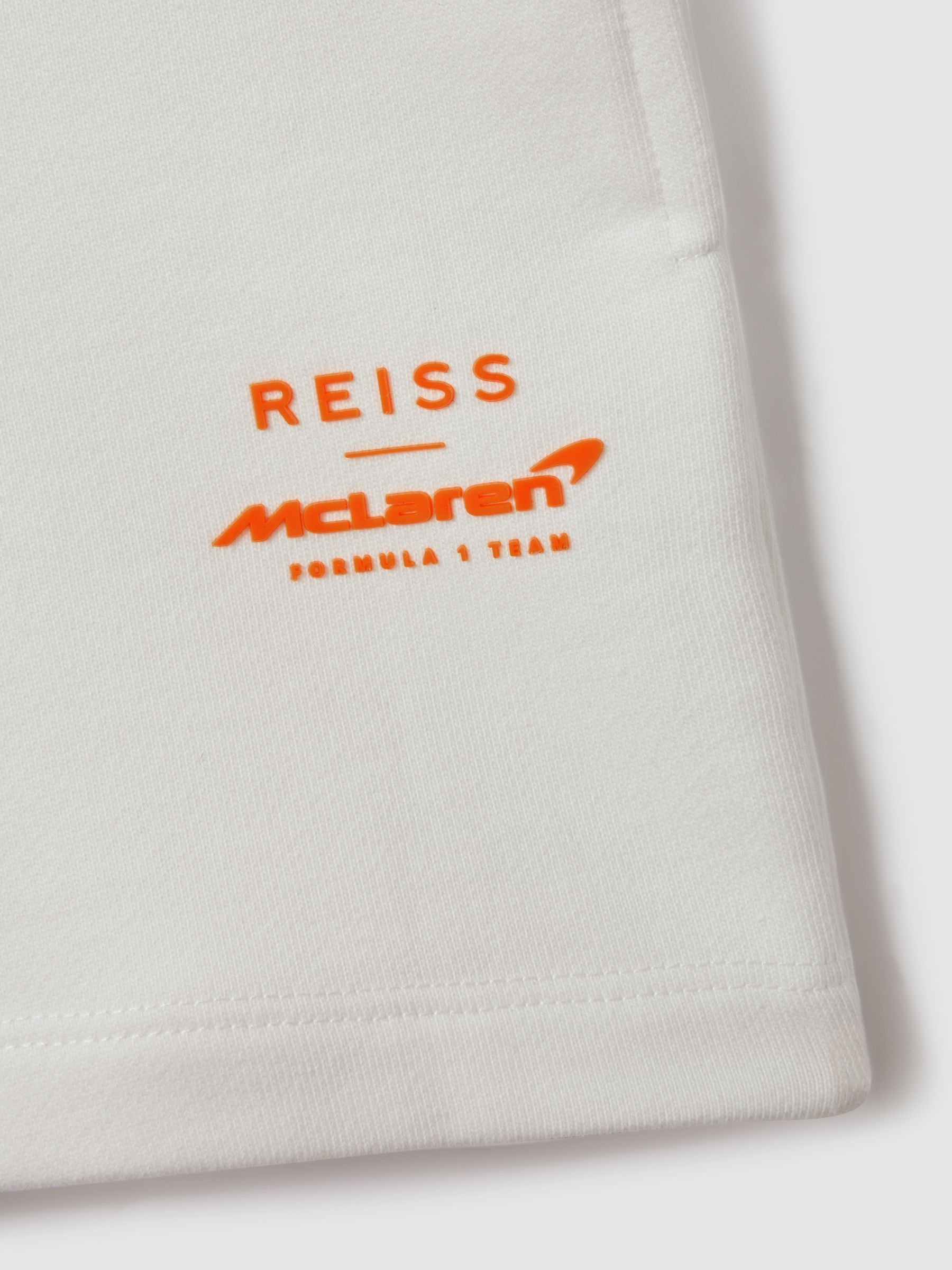 3-9 yrs McLaren F1 Cotton Drawstring Shorts in White - Image 7 of 7