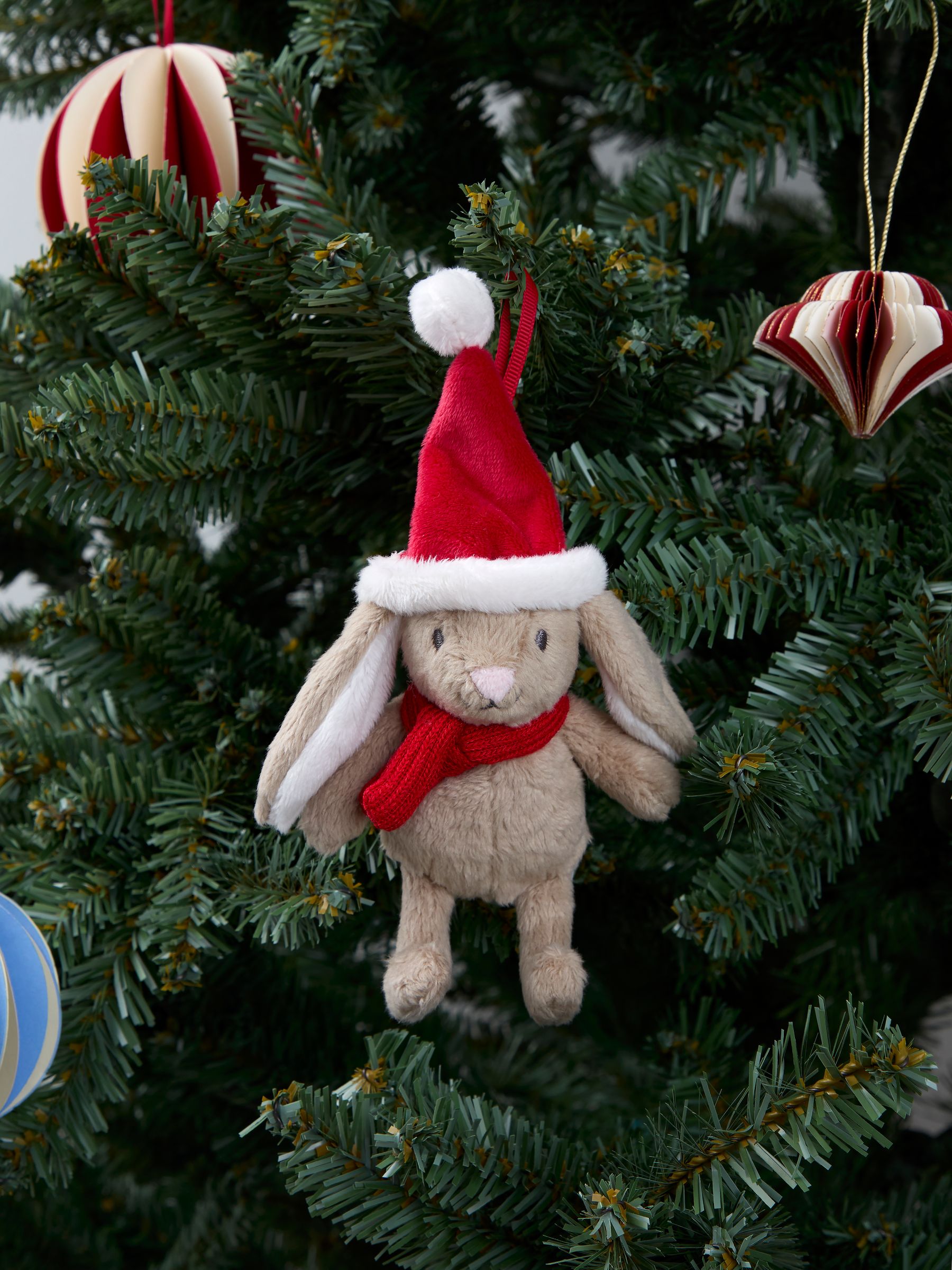 Christmas Bunny Christmas Wooden Tree Decoration - Image 1 of 5