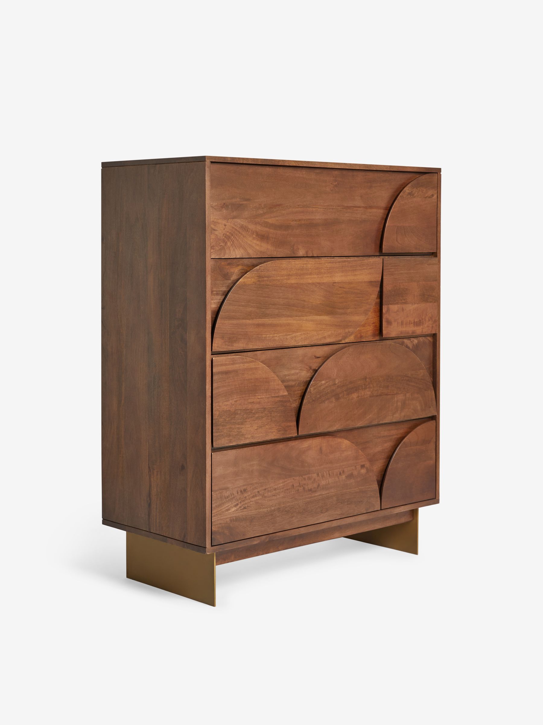 Keala Mango Wood 4 Drawer Chest of Drawers in Brown - Image 5 of 6