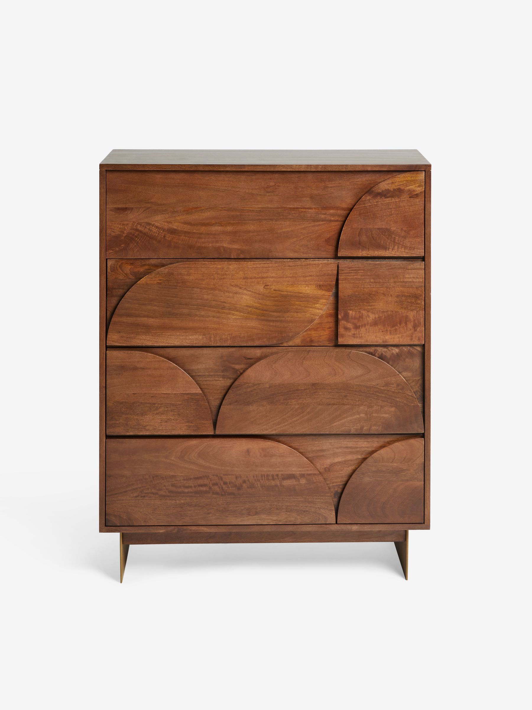 Keala Mango Wood 4 Drawer Chest of Drawers in Brown - Image 6 of 6