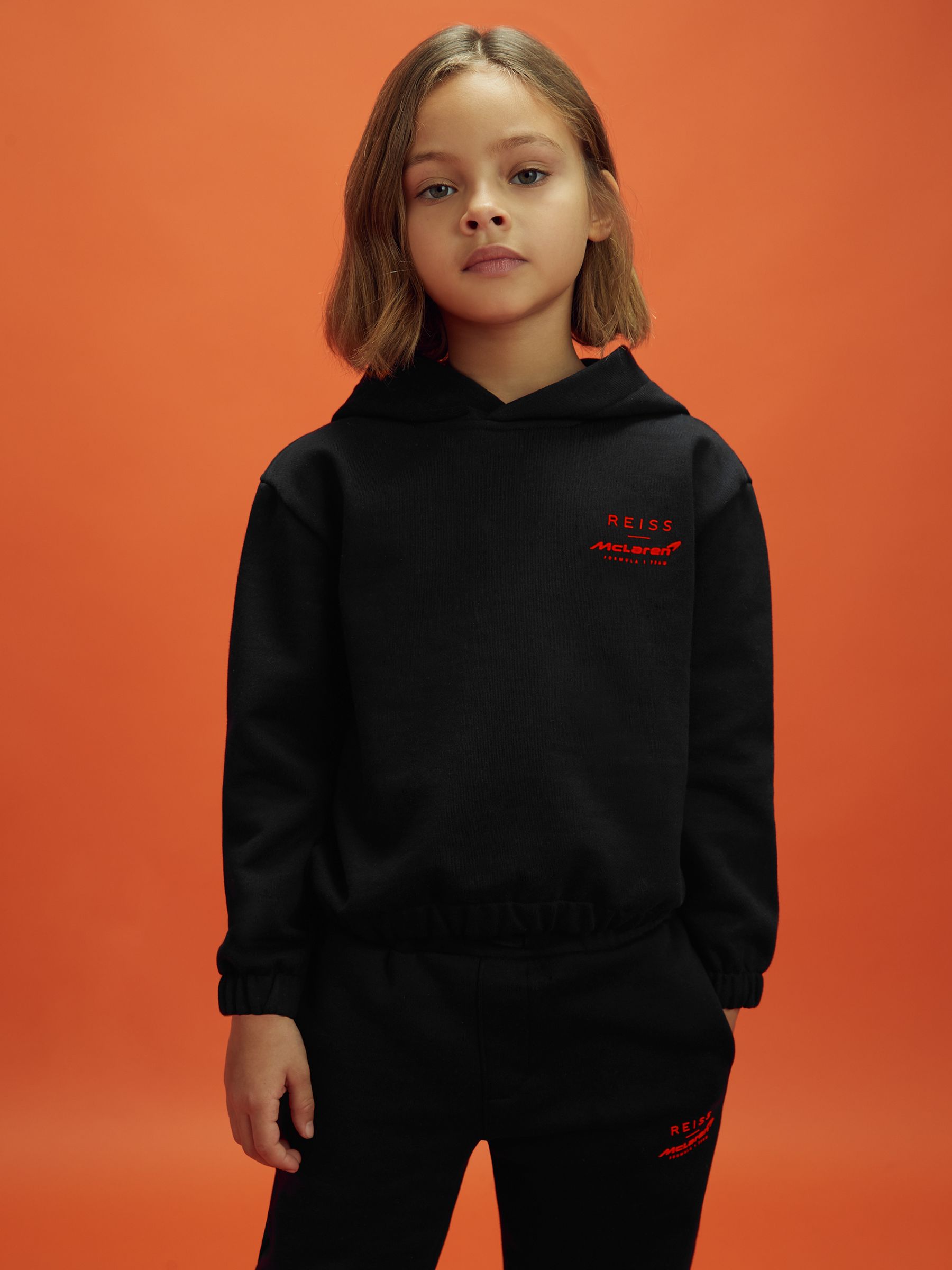 3-9 yrs McLaren F1 Elasticated Cotton Hoodie in Black - Image 1 of 12