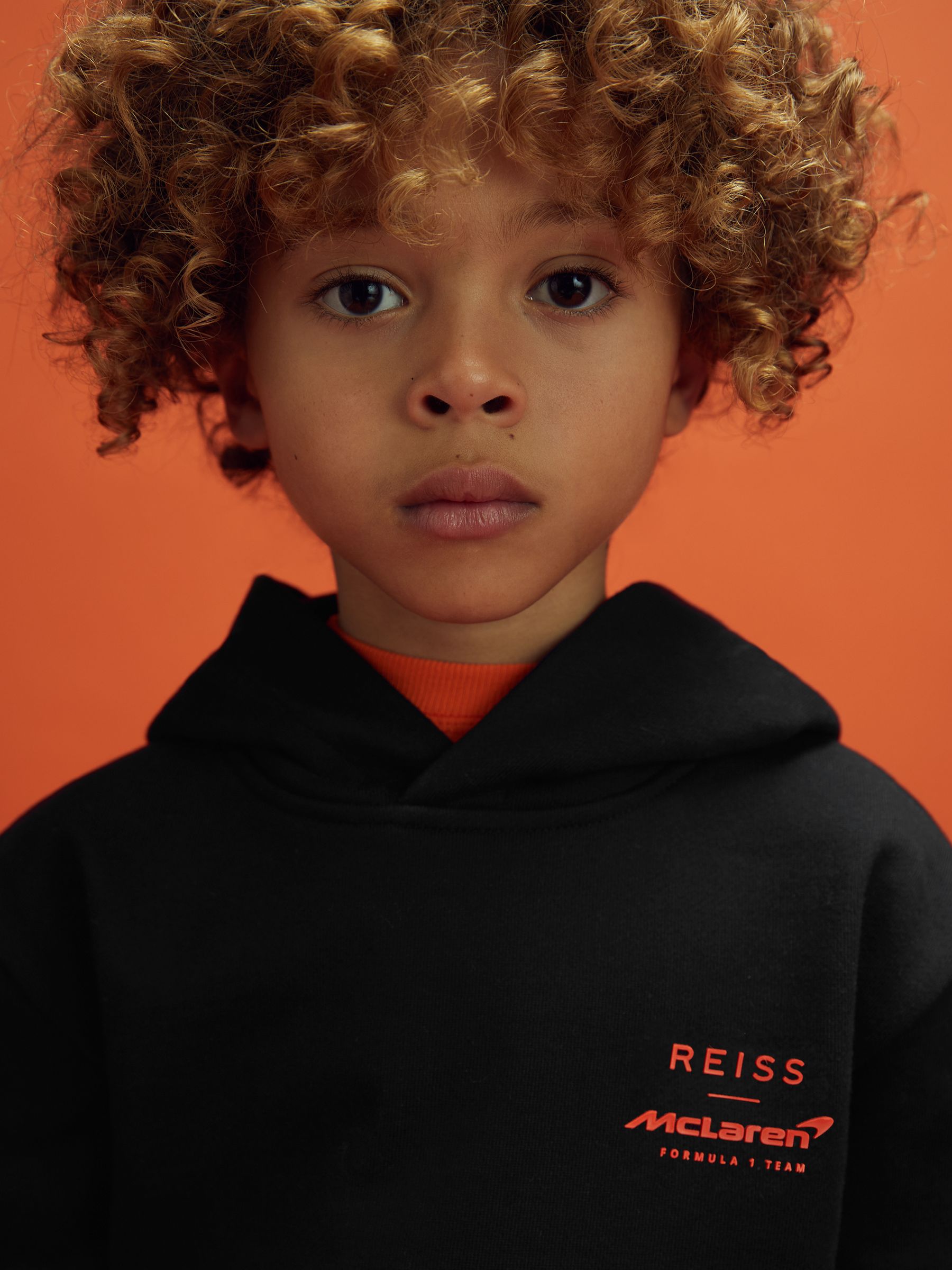 3-9 yrs McLaren F1 Elasticated Cotton Hoodie in Black - Image 10 of 12