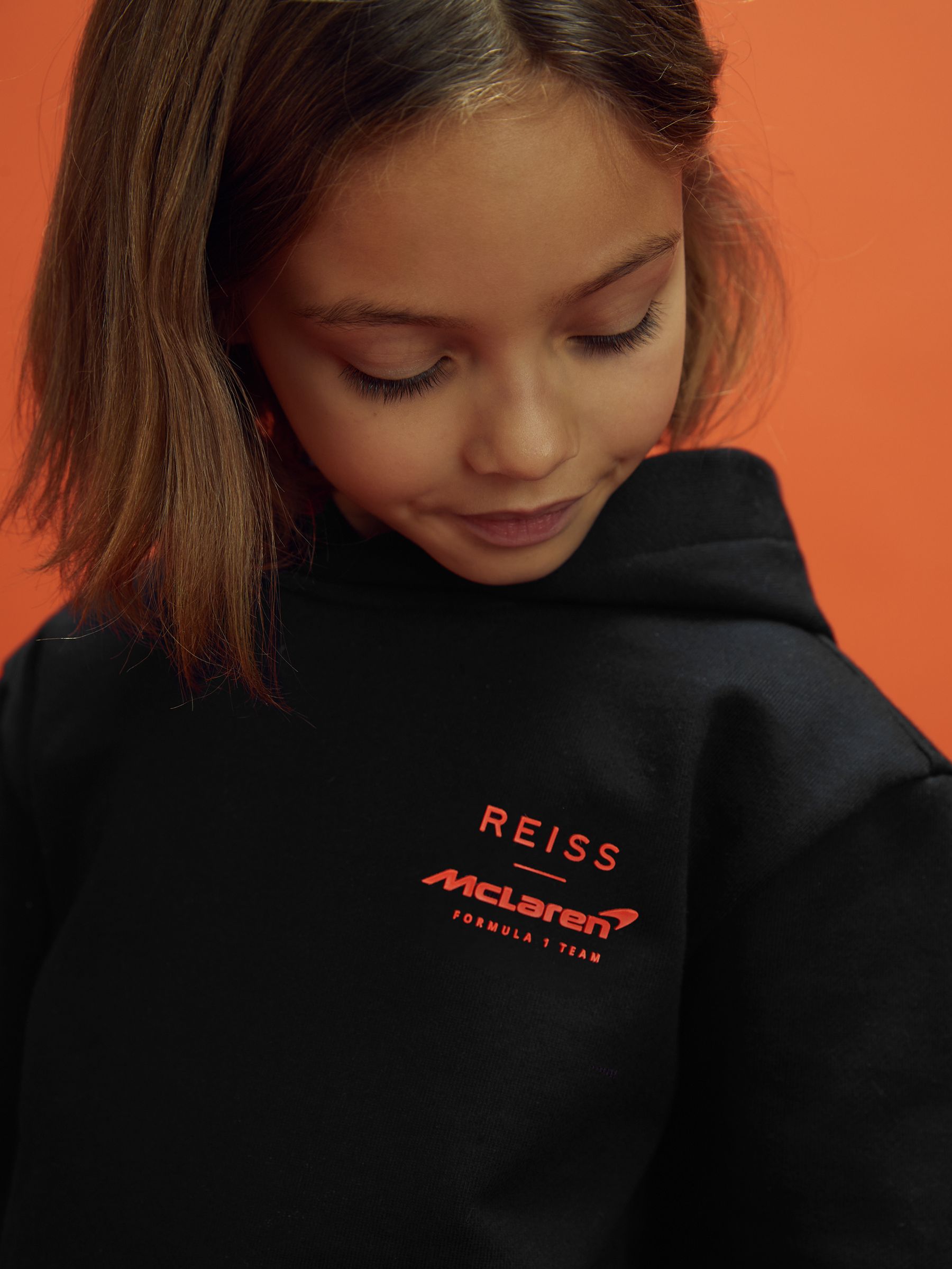 3-9 yrs McLaren F1 Elasticated Cotton Hoodie in Black - Image 4 of 12