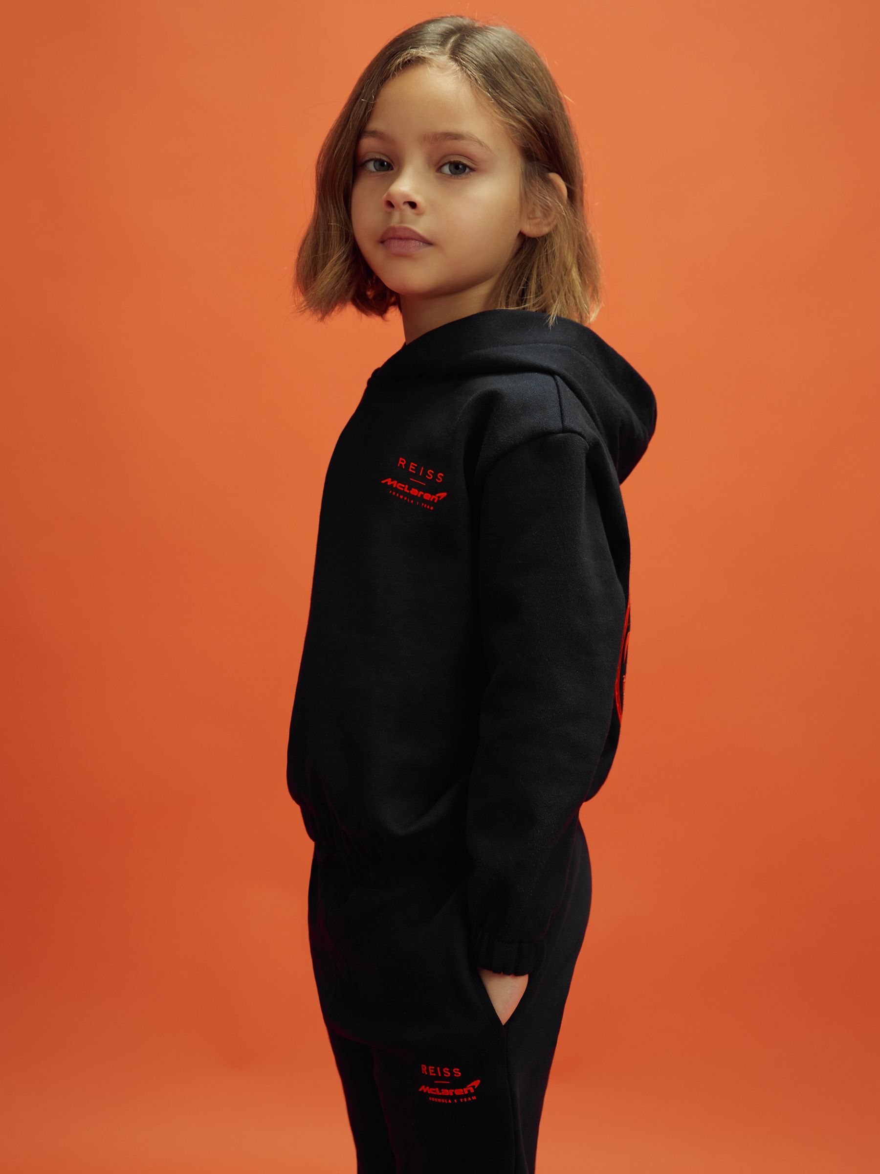 3-9 yrs McLaren F1 Elasticated Cotton Hoodie in Black - Image 6 of 12