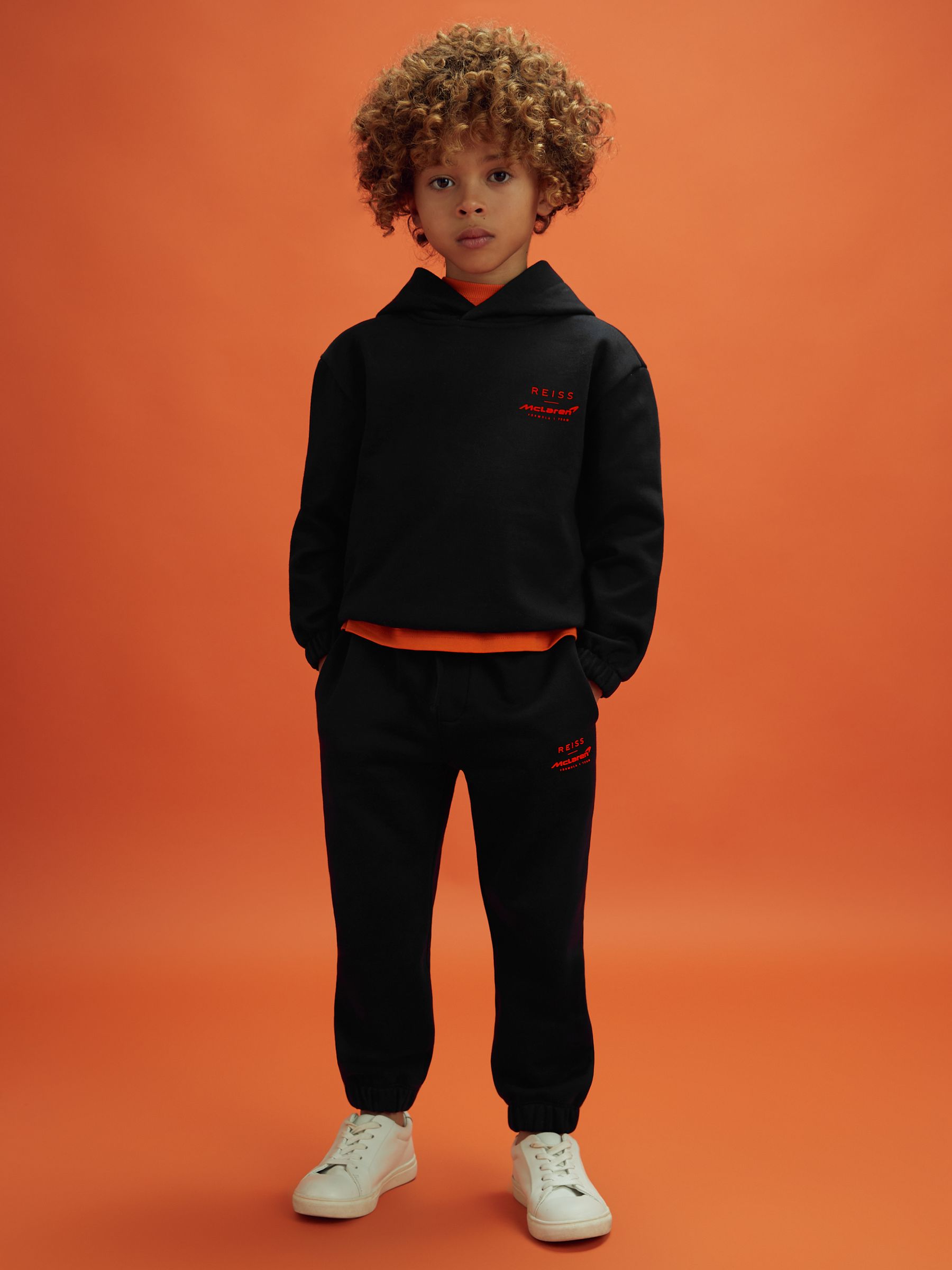 3-9 yrs McLaren F1 Elasticated Cotton Hoodie in Black - Image 7 of 12