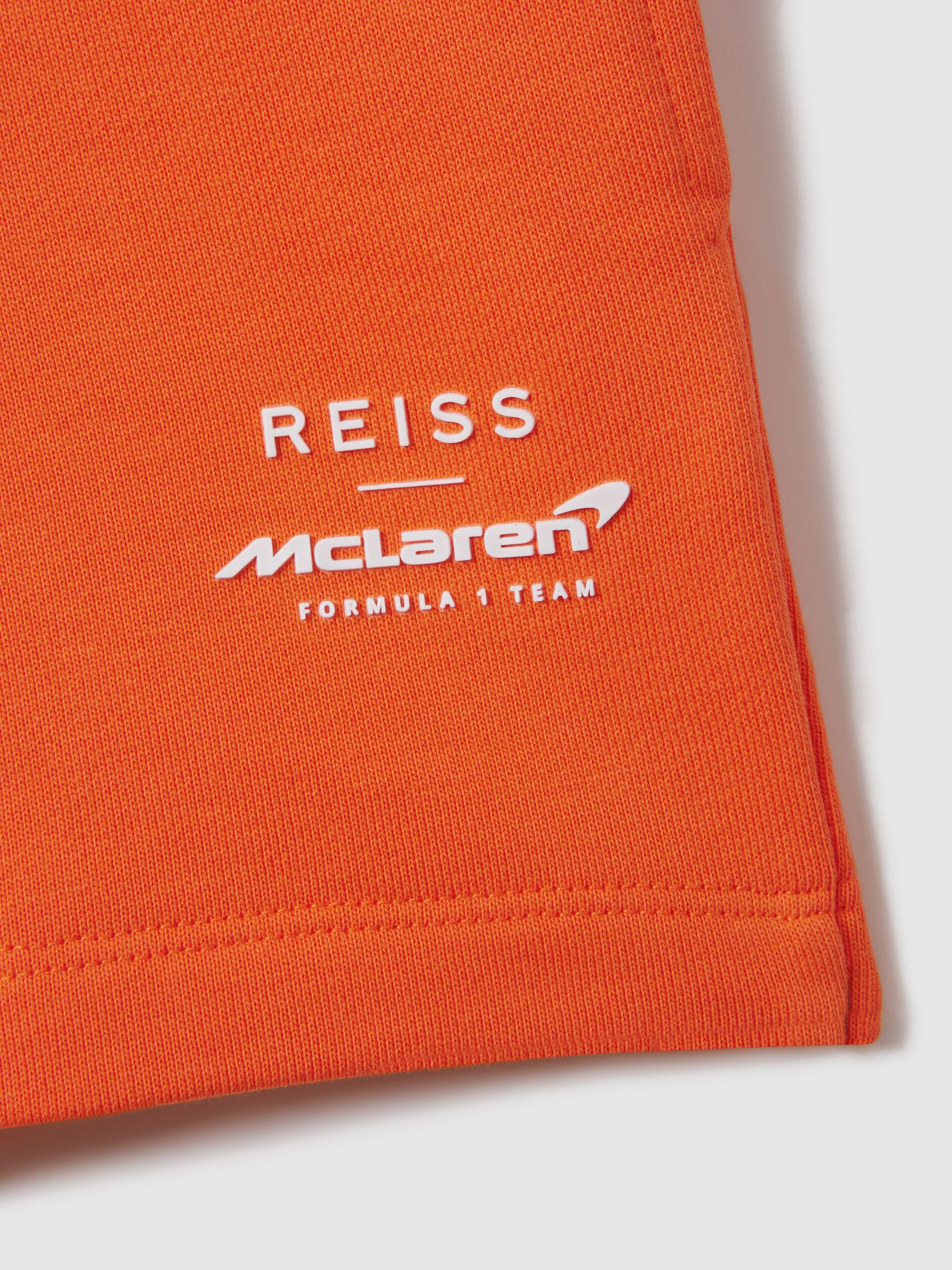 3-9 yrs McLaren F1 Cotton Drawstring Shorts in Papaya - Image 7 of 8