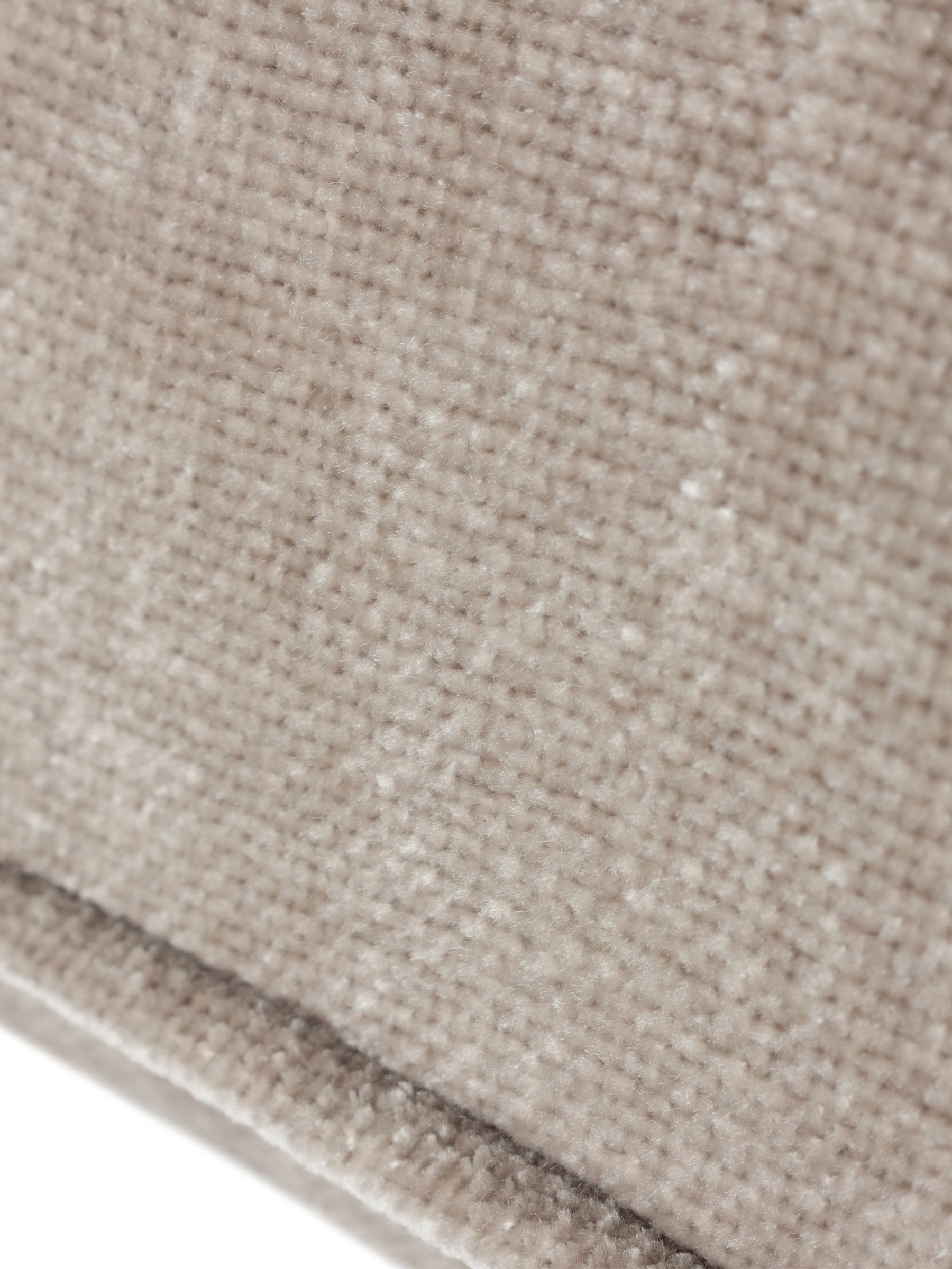 Yard Grey/Beige 50 x 50cm Heavy Chenille Velvet Piped Cushion - Image 5 of 5