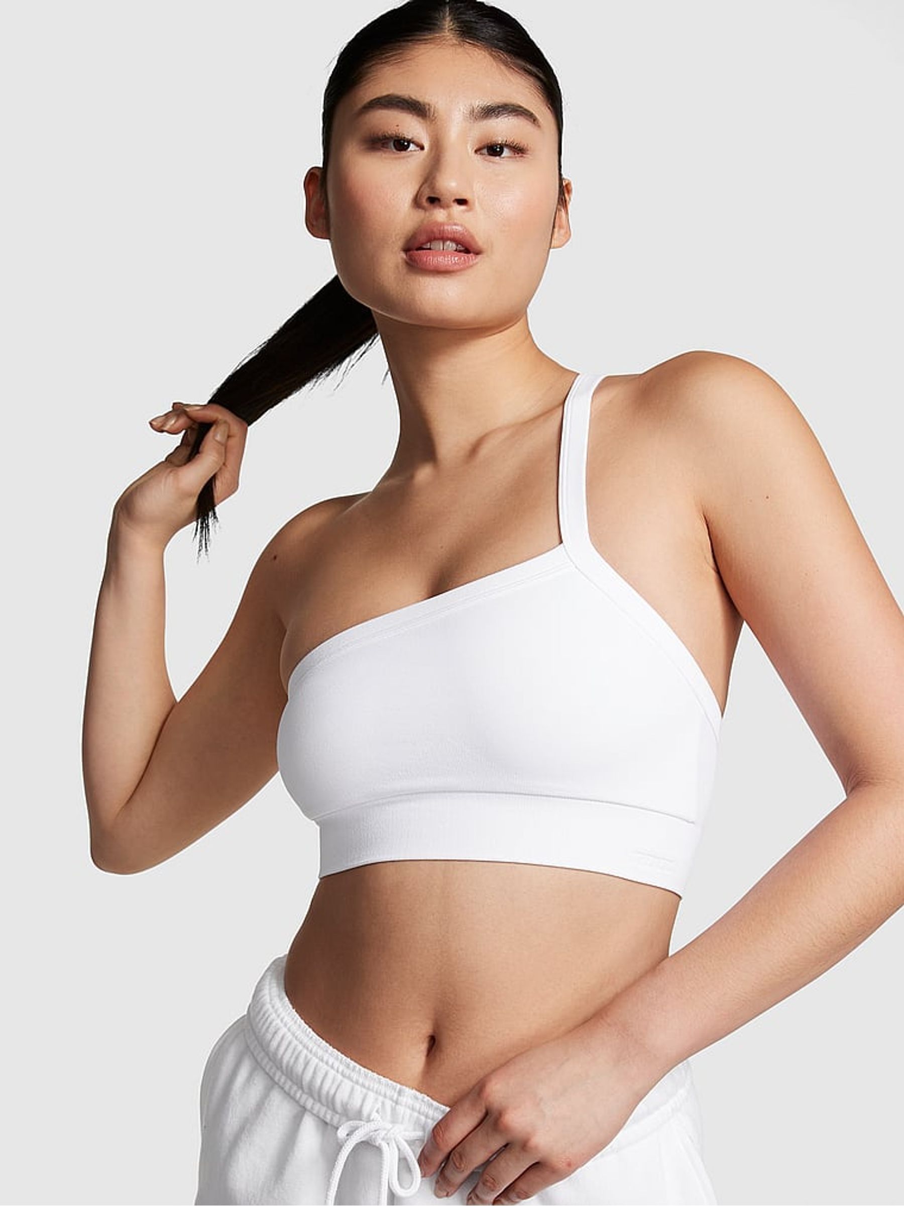White Seamless Low Impact Sports Bra - Image 1 of 3