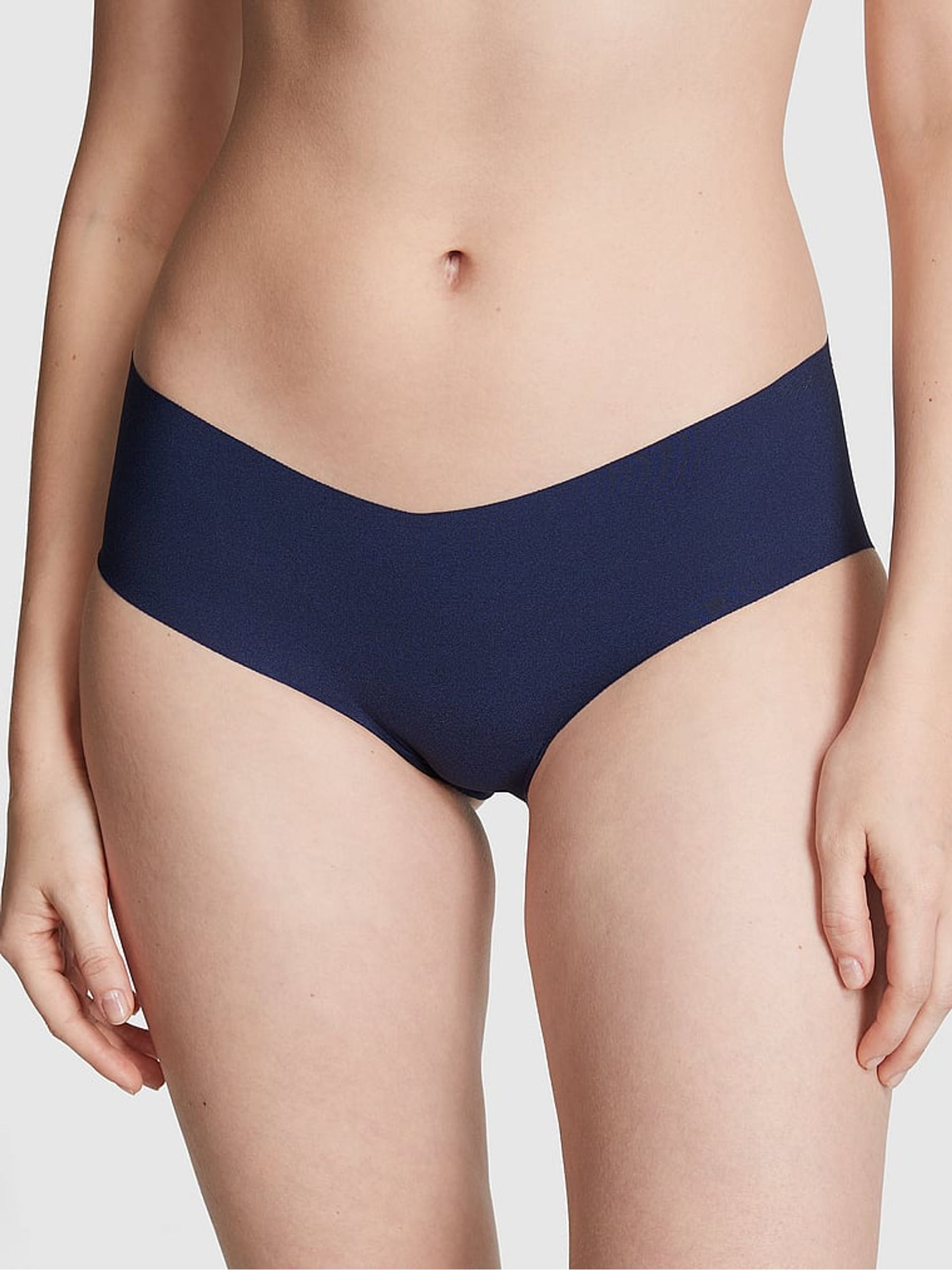 Blue Midnight Navy Hipster No Show Lace Trim Hipster Knickers - Image 1 of 3